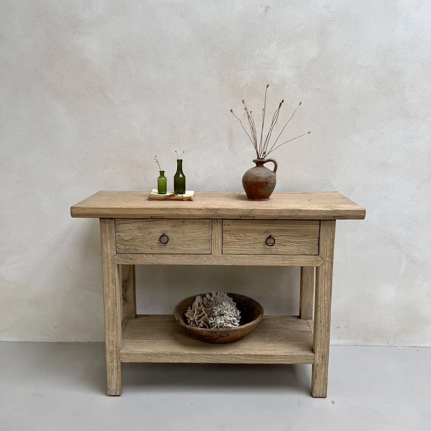 Reclaimed rustic console table | Bosbury - Image 3