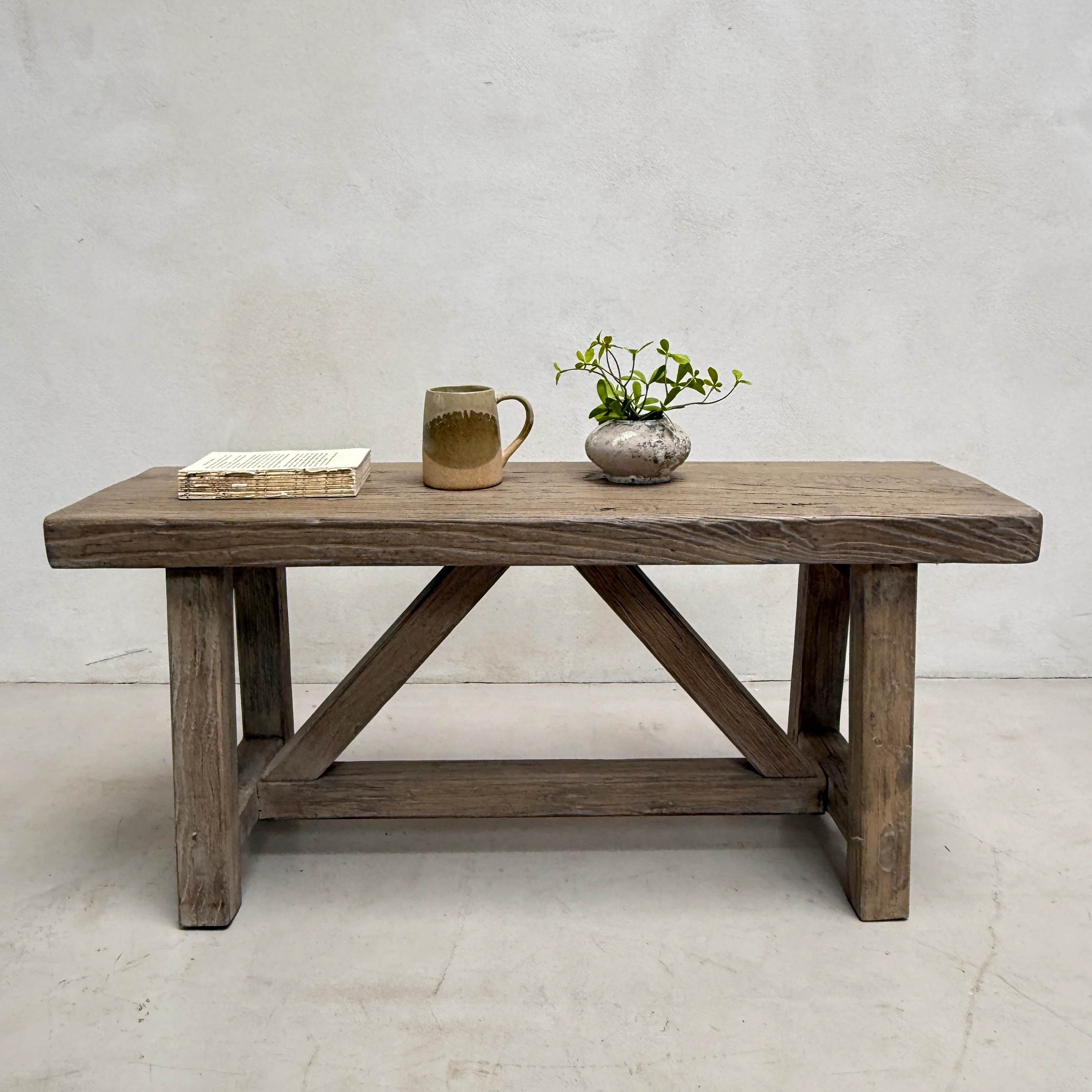Reclaimed Rustic Elm Bench | Cambridge - Image 16