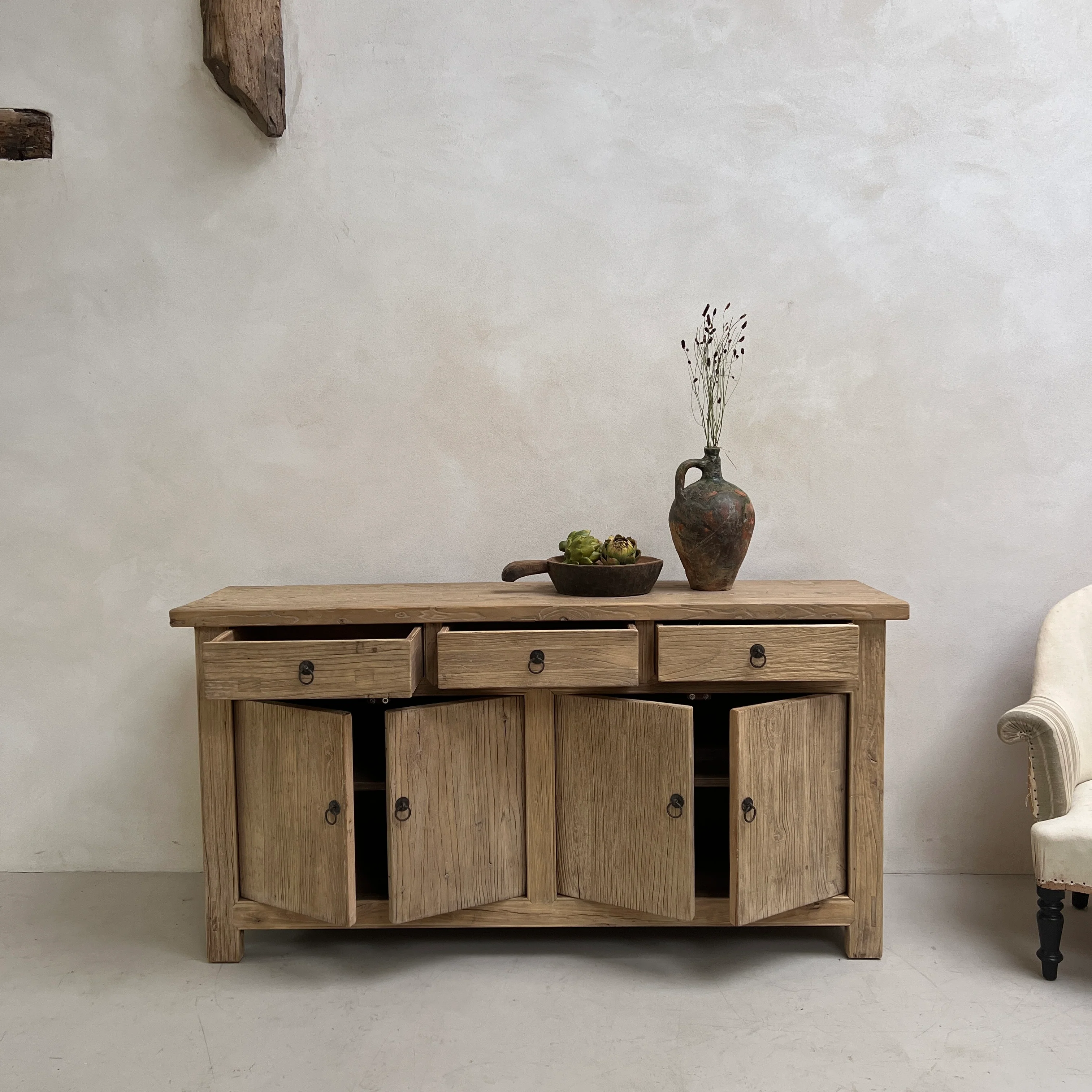 Reclaimed Rustic Elm Sideboard Ashton - Image 4