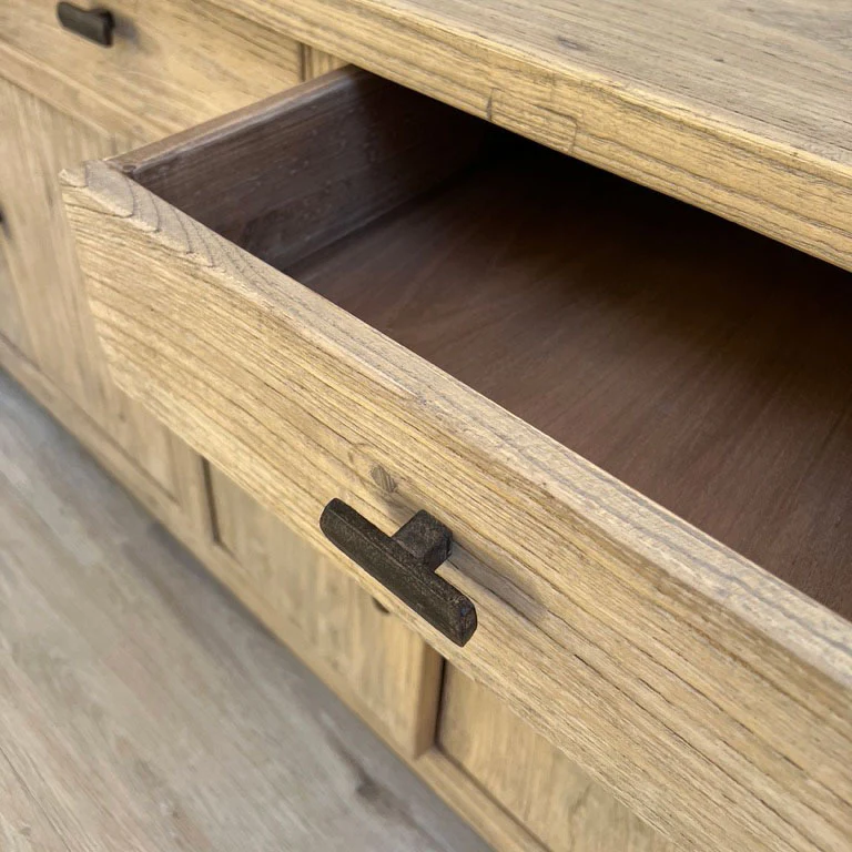 Reclaimed Rustic Elm Sideboard Ashton - Image 9