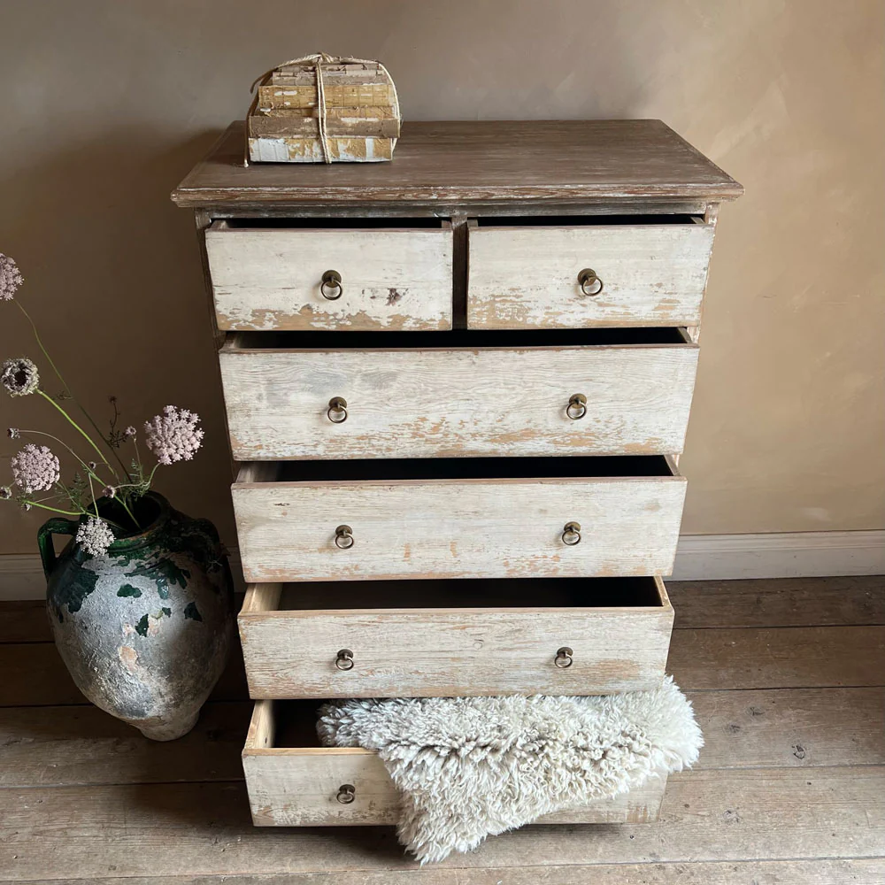 Reclaimed tallboy drawers Marissa - Image 4