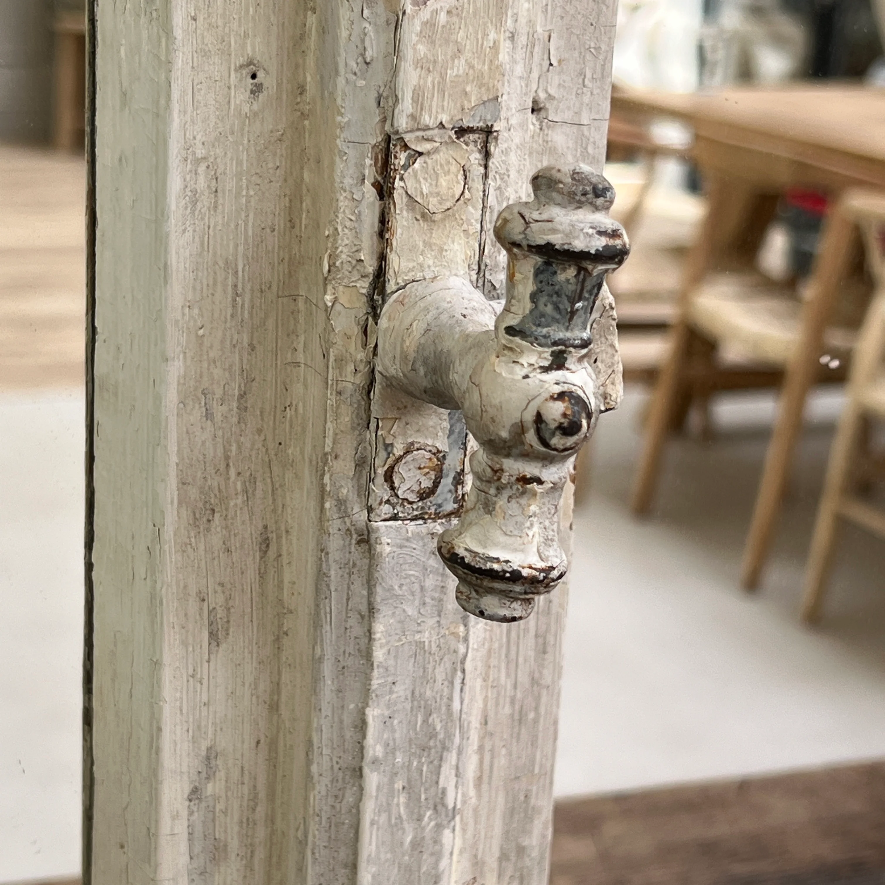 Reclaimed timber window mirror Candace - Image 4