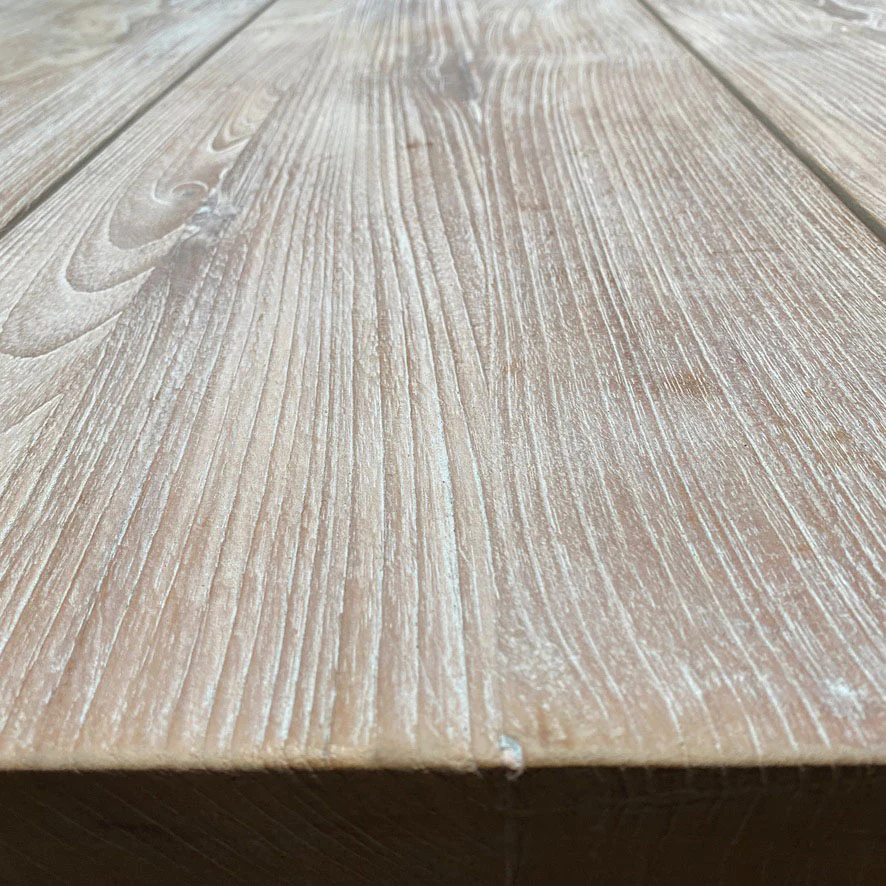 Reclaimed wood garden dining table - Image 6