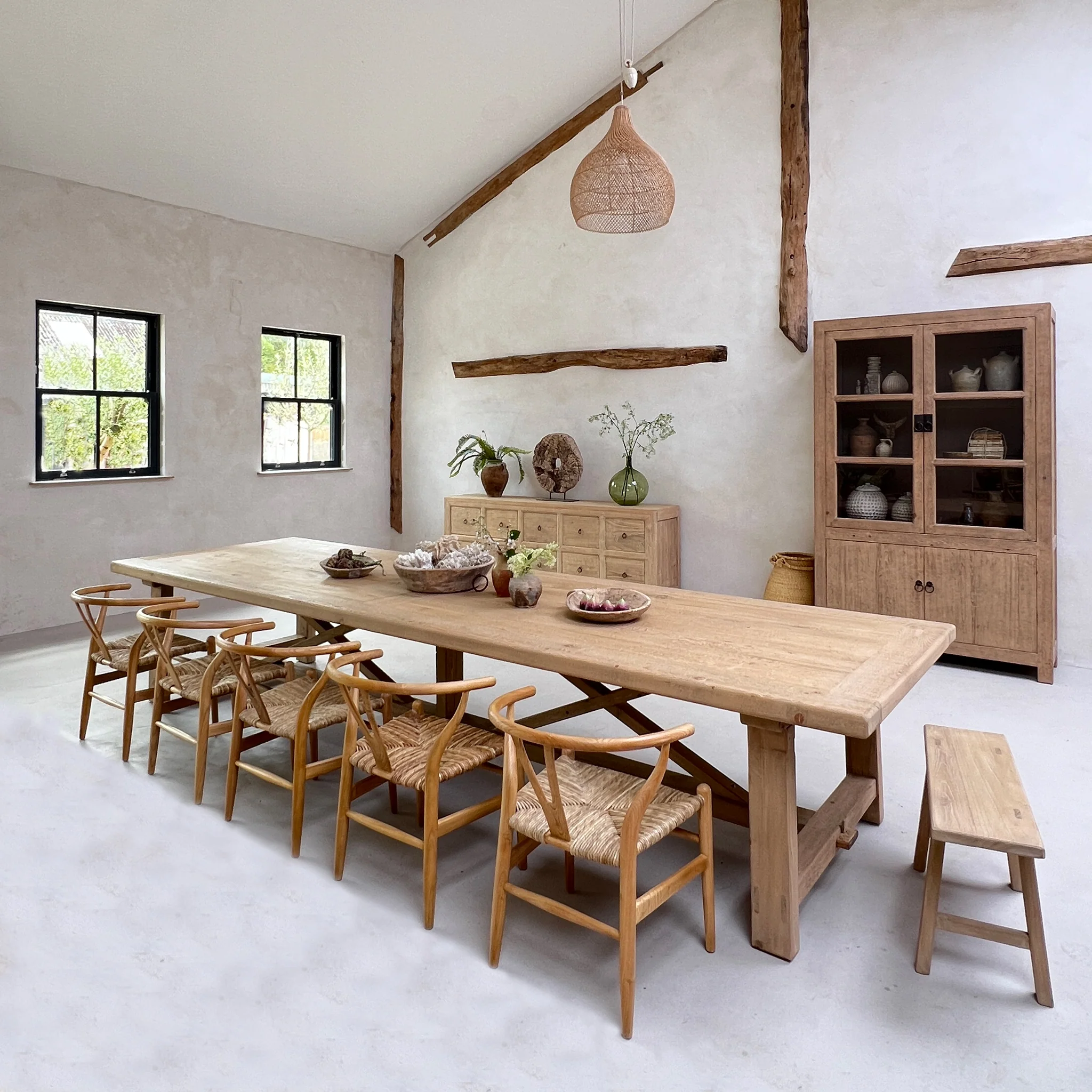 Reclaimed Wood Refectory Table - Image 6