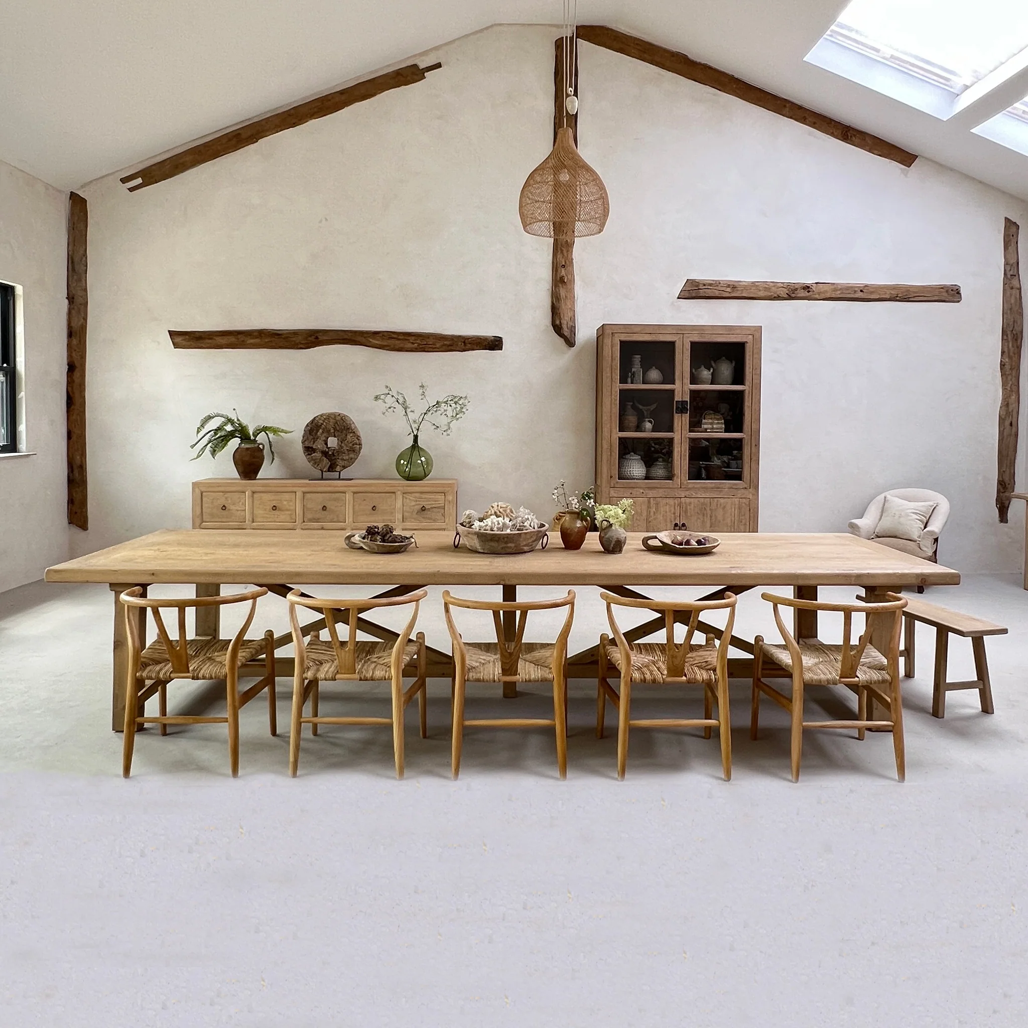 Reclaimed Wood Refectory Table - Image 7