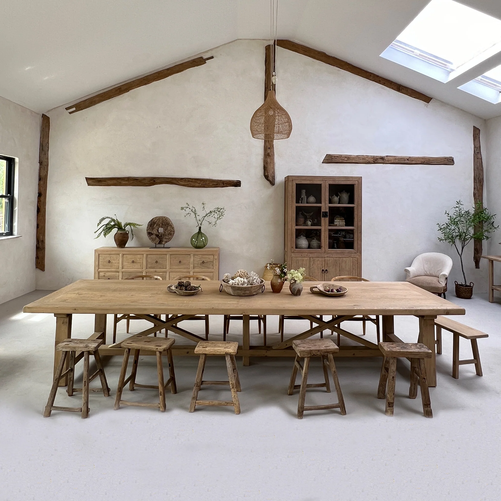 Reclaimed Wood Refectory Table - Image 8