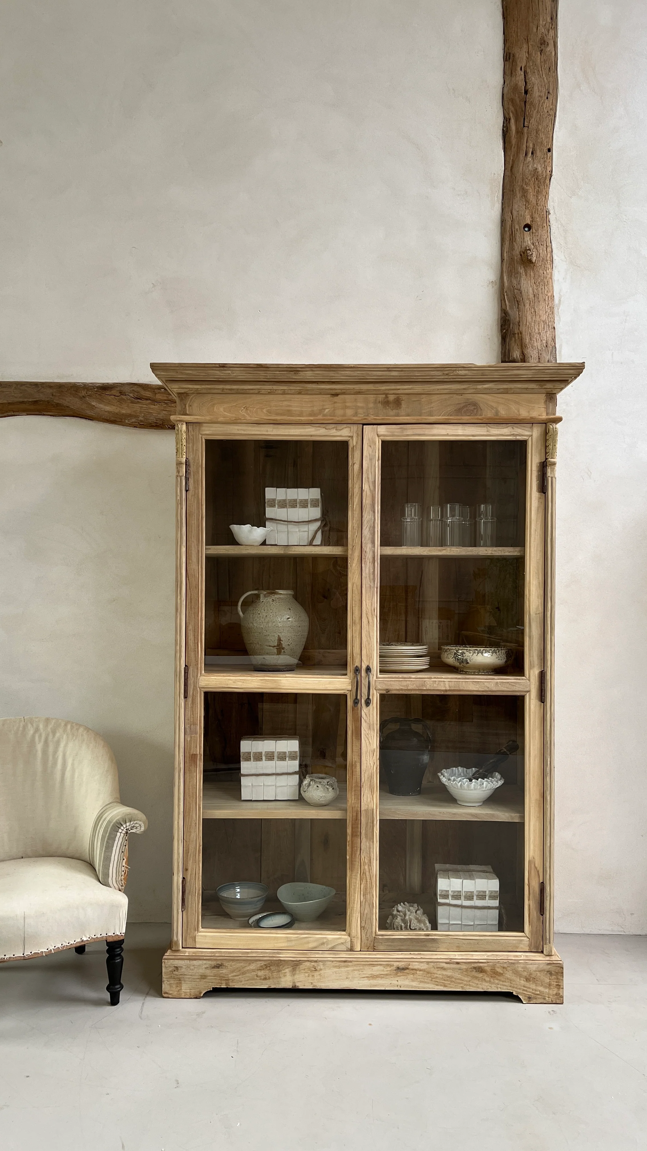 Reclaimed Wooden Glazed Cabinet | Sedilia - Image 17