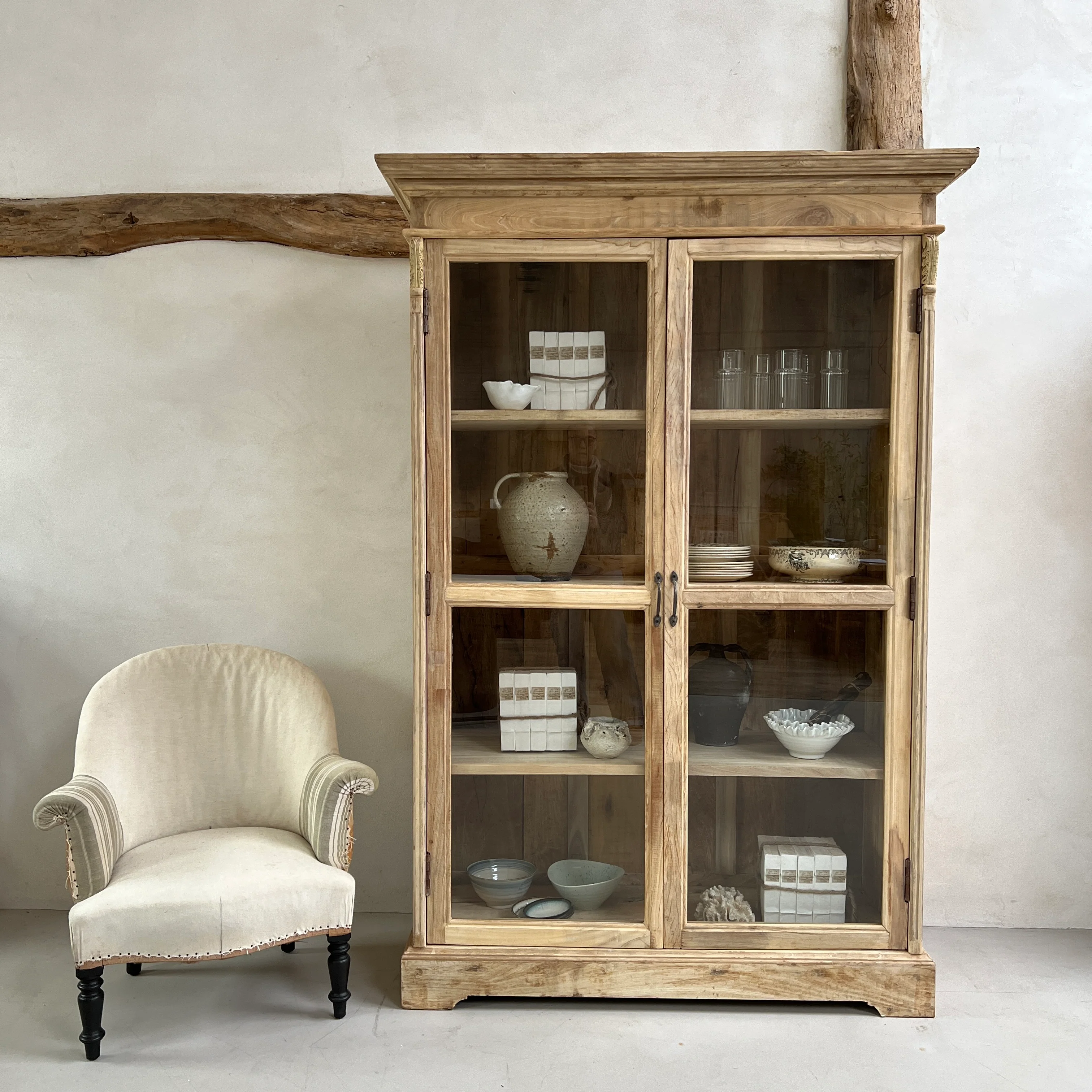 Reclaimed Wooden Glazed Cabinet | Sedilia - Image 2