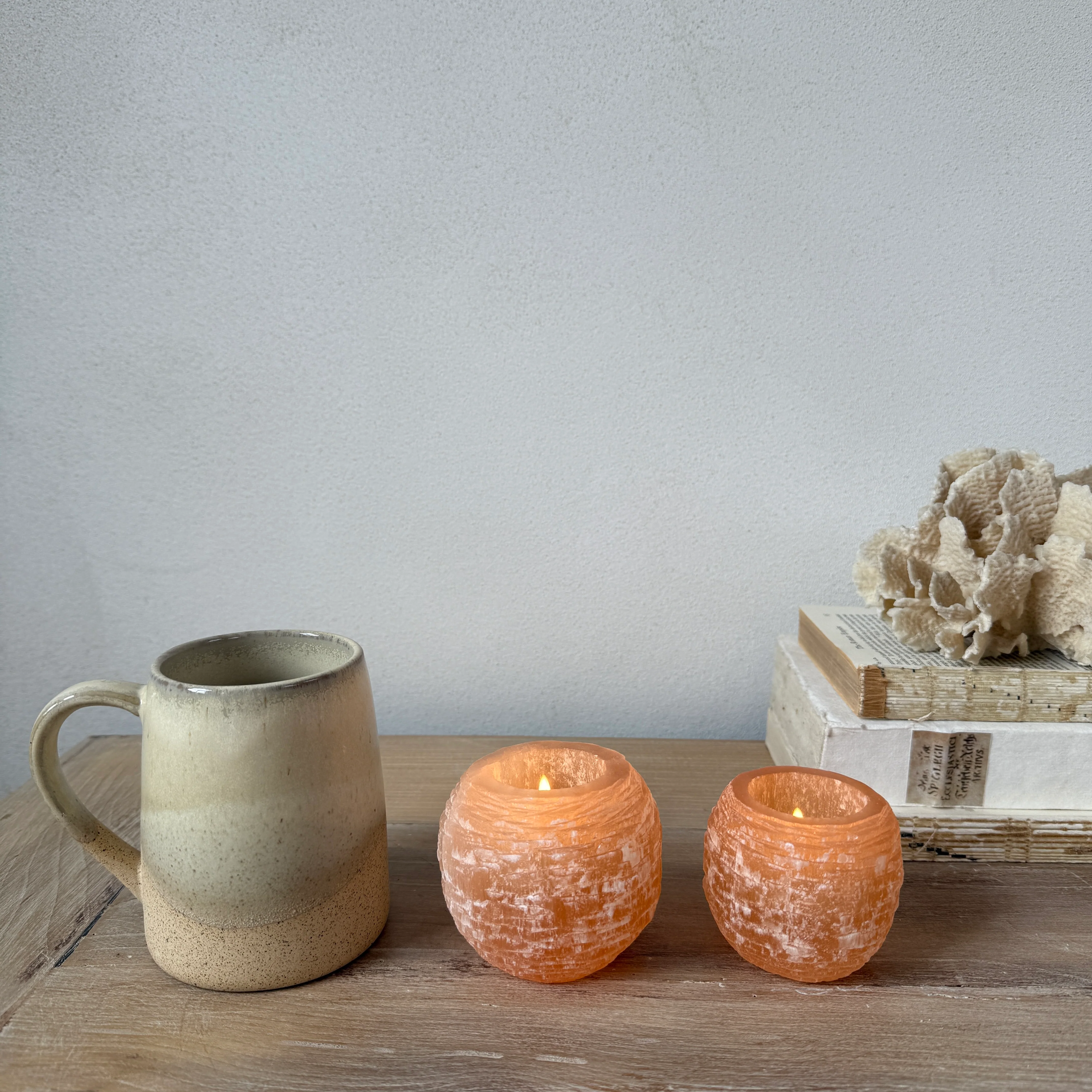 Rose Selenite Tealight Holder - Image 4