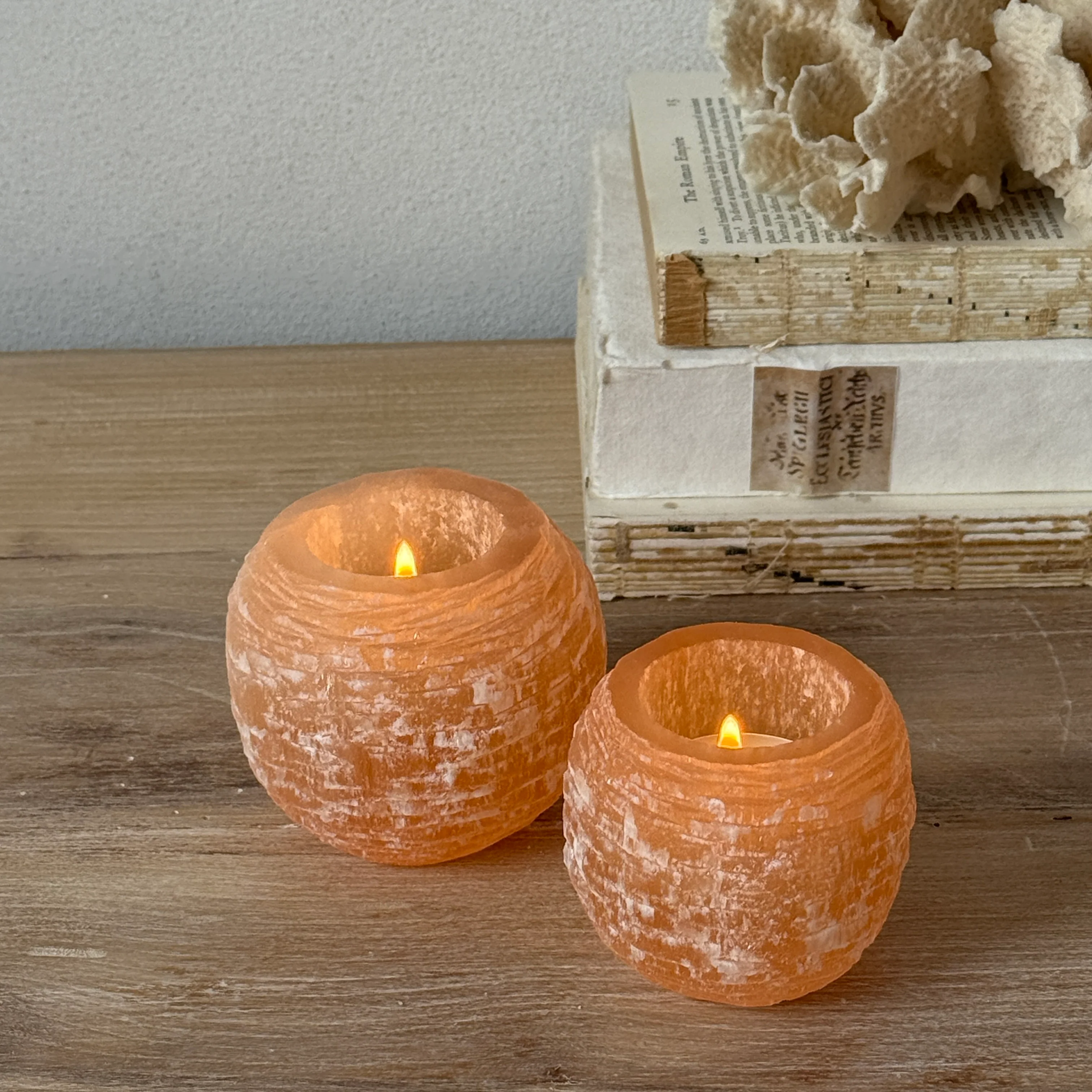 Rose Selenite Tealight Holder - Image 7