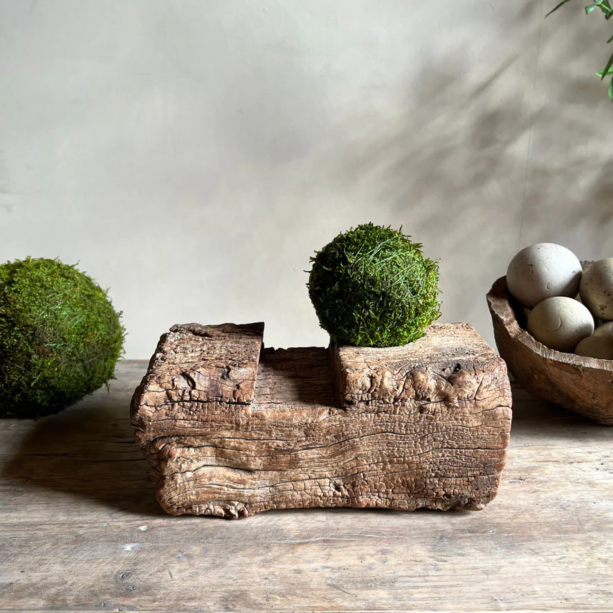 Rustic Antique Beam Door Stop C - Image 2