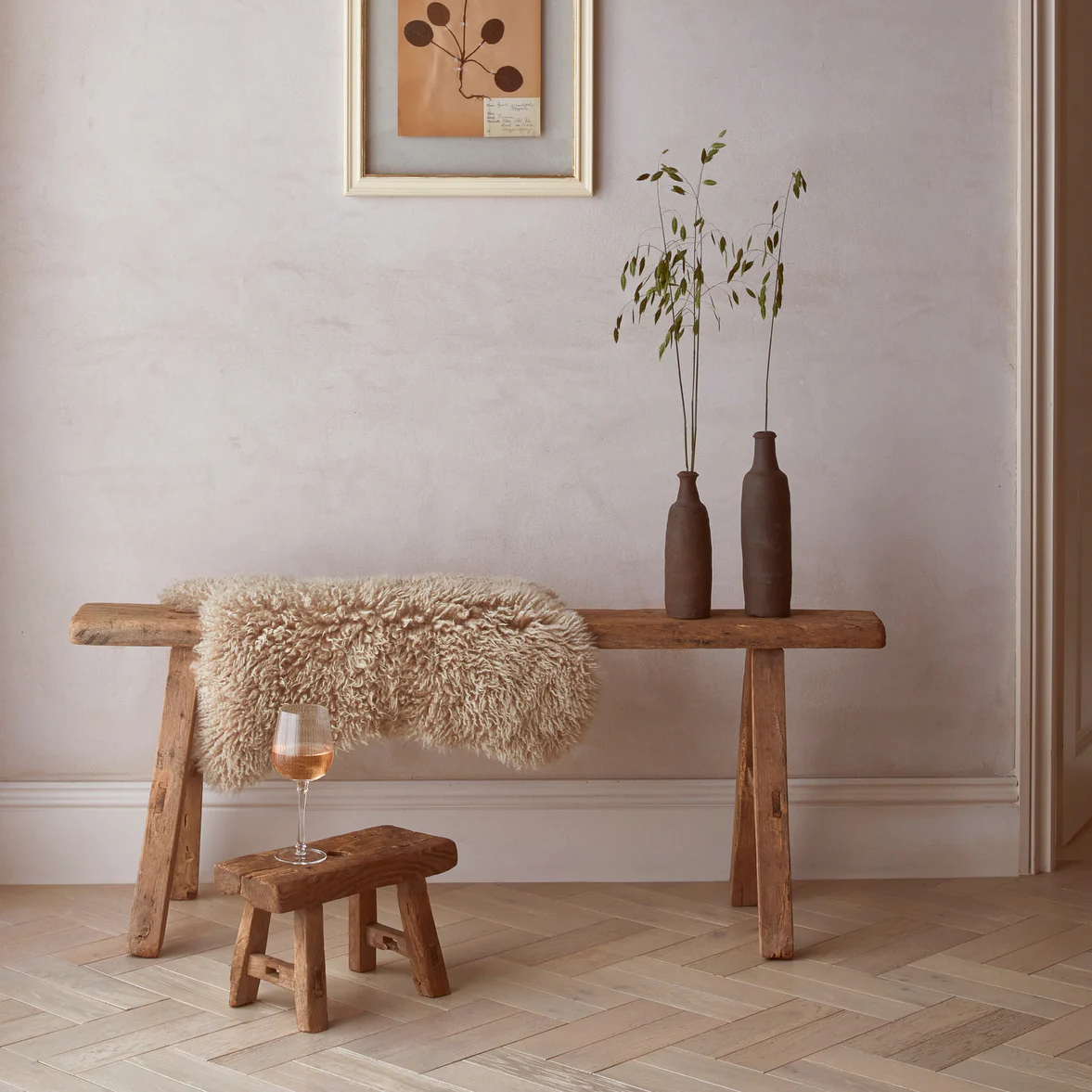 Rustic Antique mini Stool - Image 3