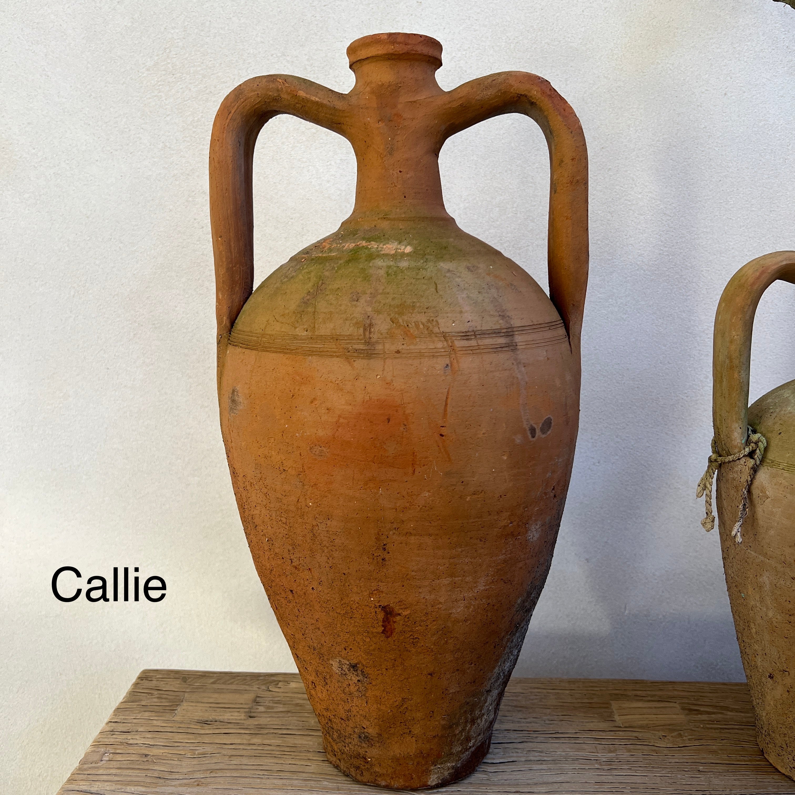 Rustic Antique Terracotta Amphoras - Image 4
