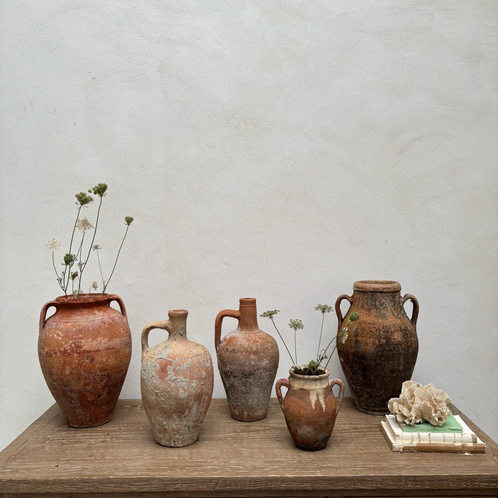 Rustic Antique Terracotta Amphoras - Image 6