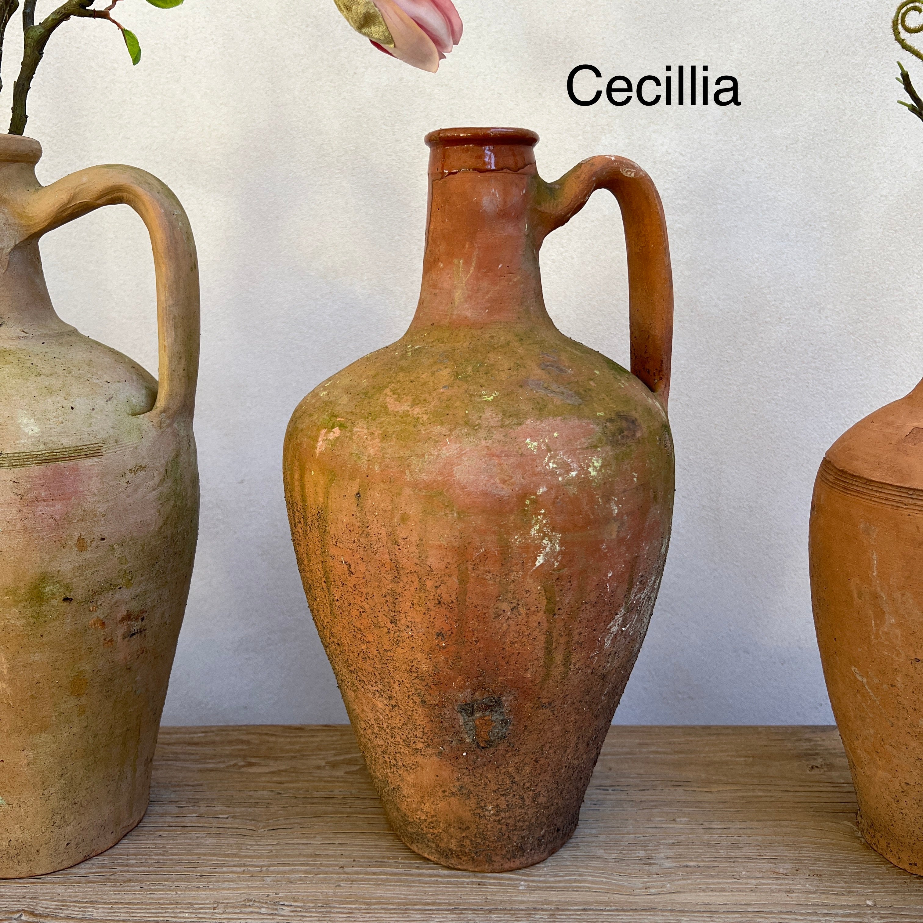 Rustic Antique Terracotta Amphoras - Image 7