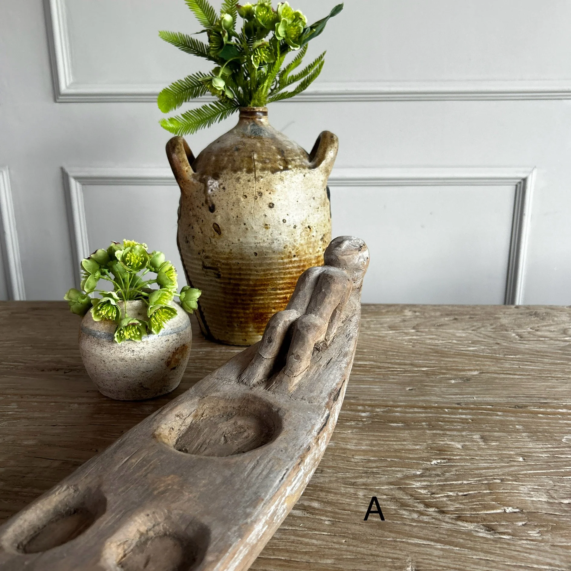 Rustic Antique Wooden Boat Spice Tray | Basuki - Image 3
