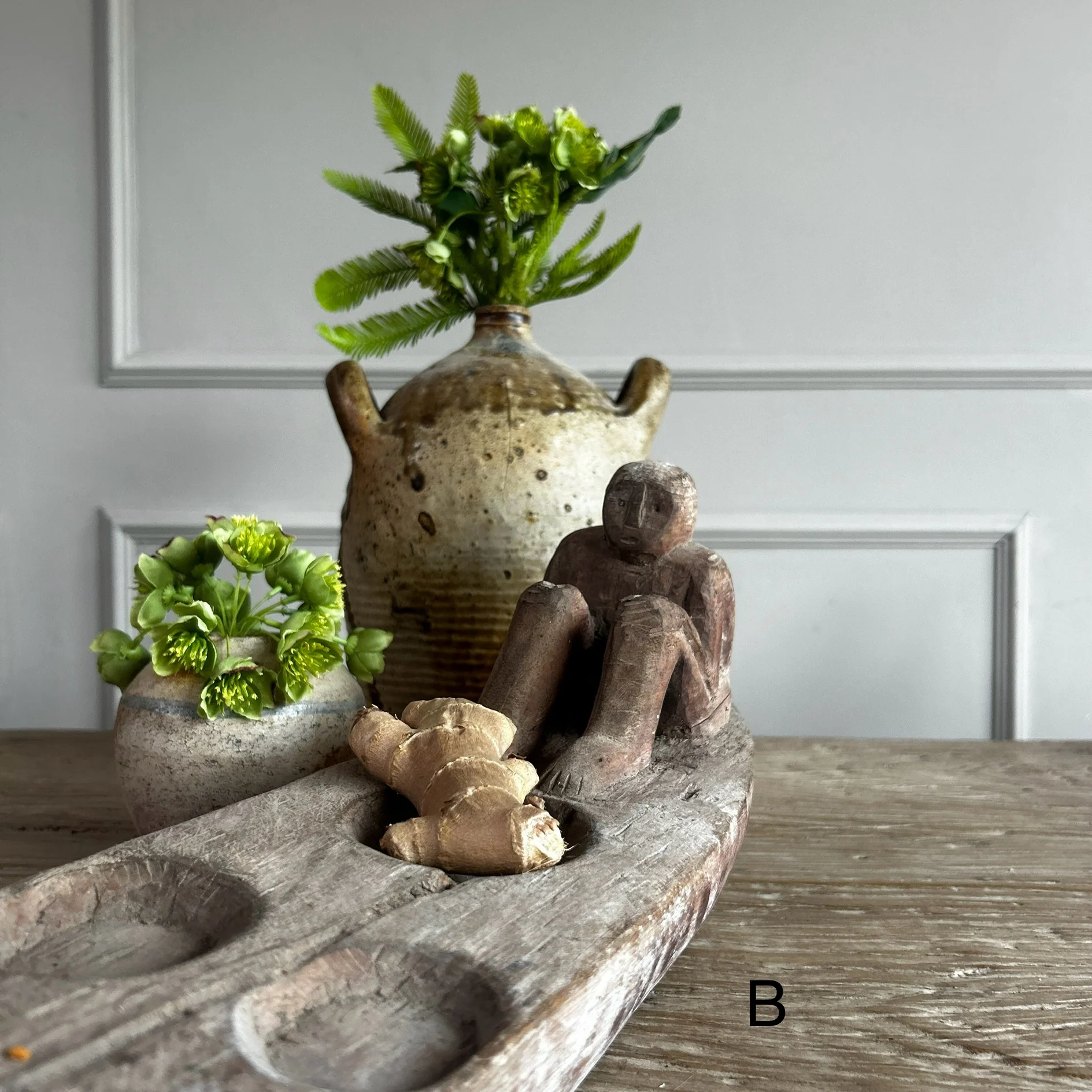 Rustic Antique Wooden Boat Spice Tray | Basuki - Image 4