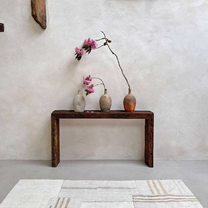 Rustic Barn Oak Console - Image 4
