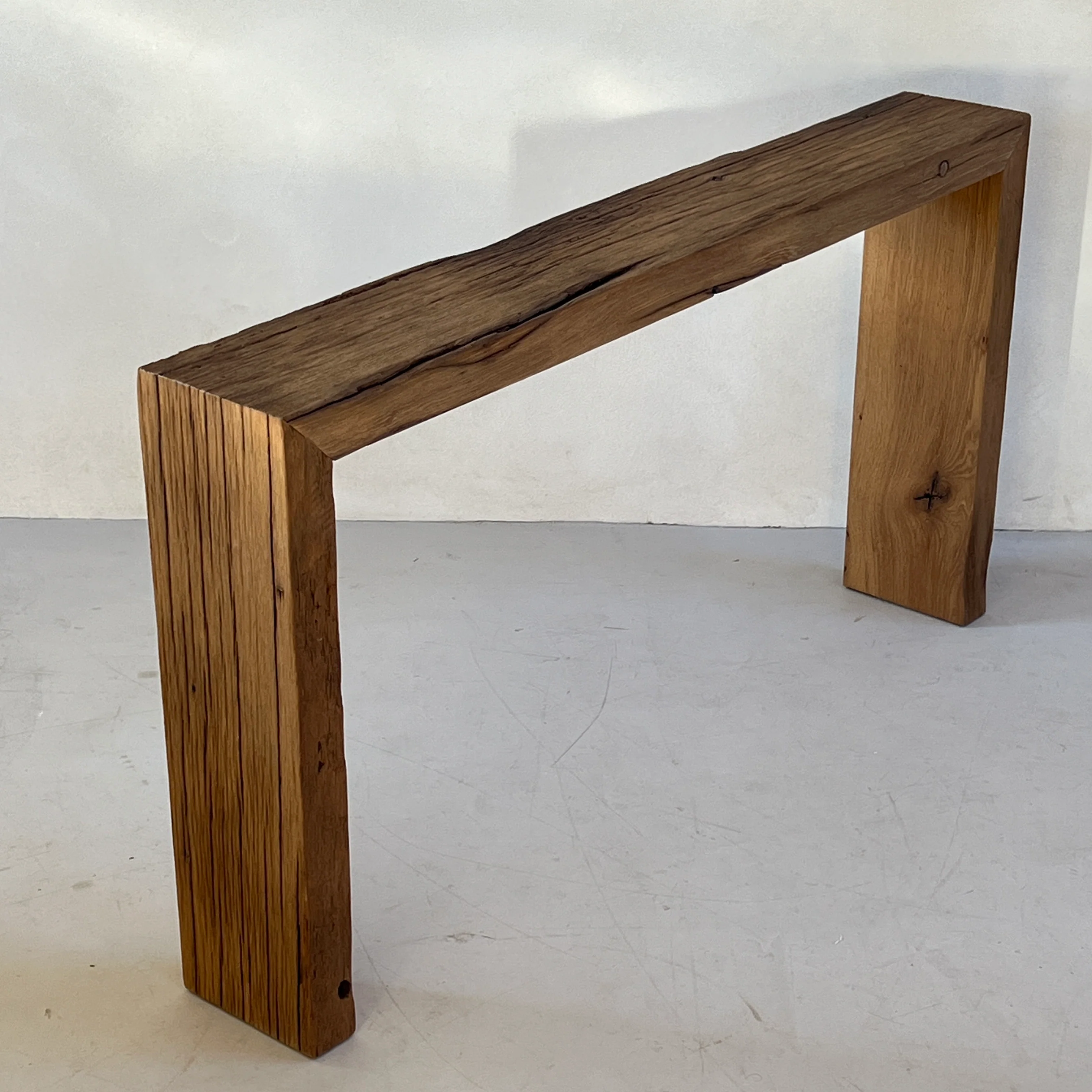 Rustic Barn Oak Console - Image 7