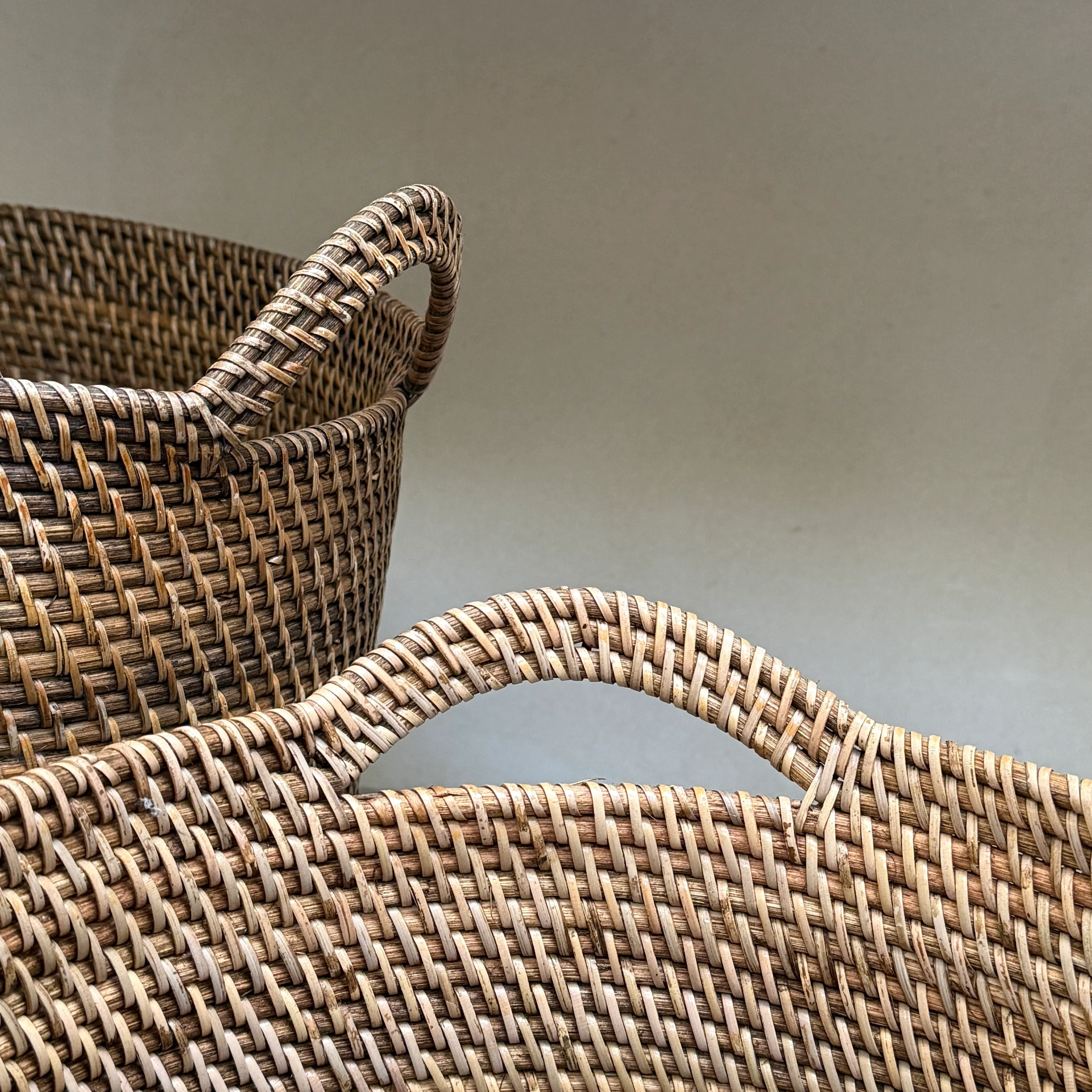 Rustic Handwoven Round Basket | Gilly - Image 10