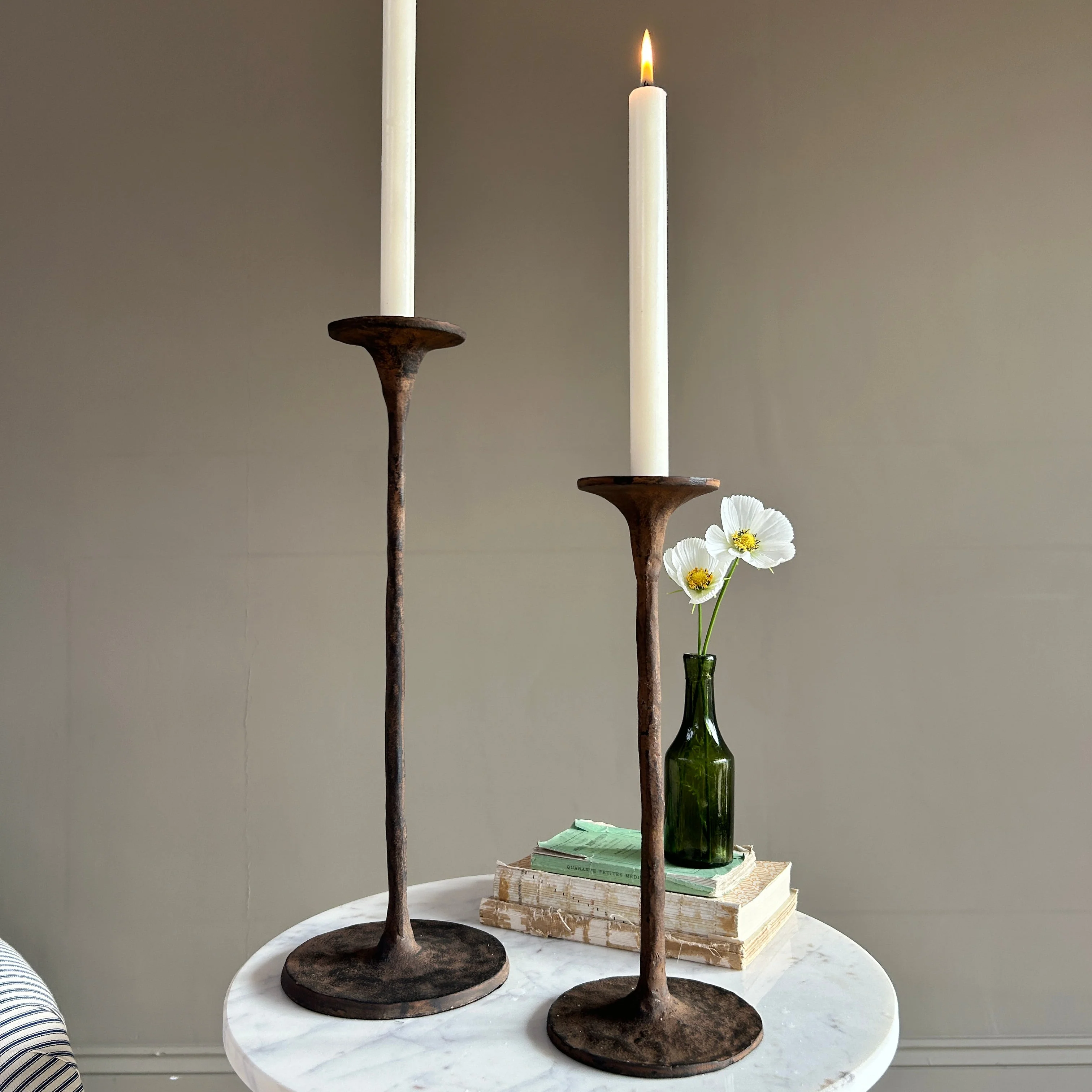 Rustic Metal Candle Holder | Yasmin - Image 3