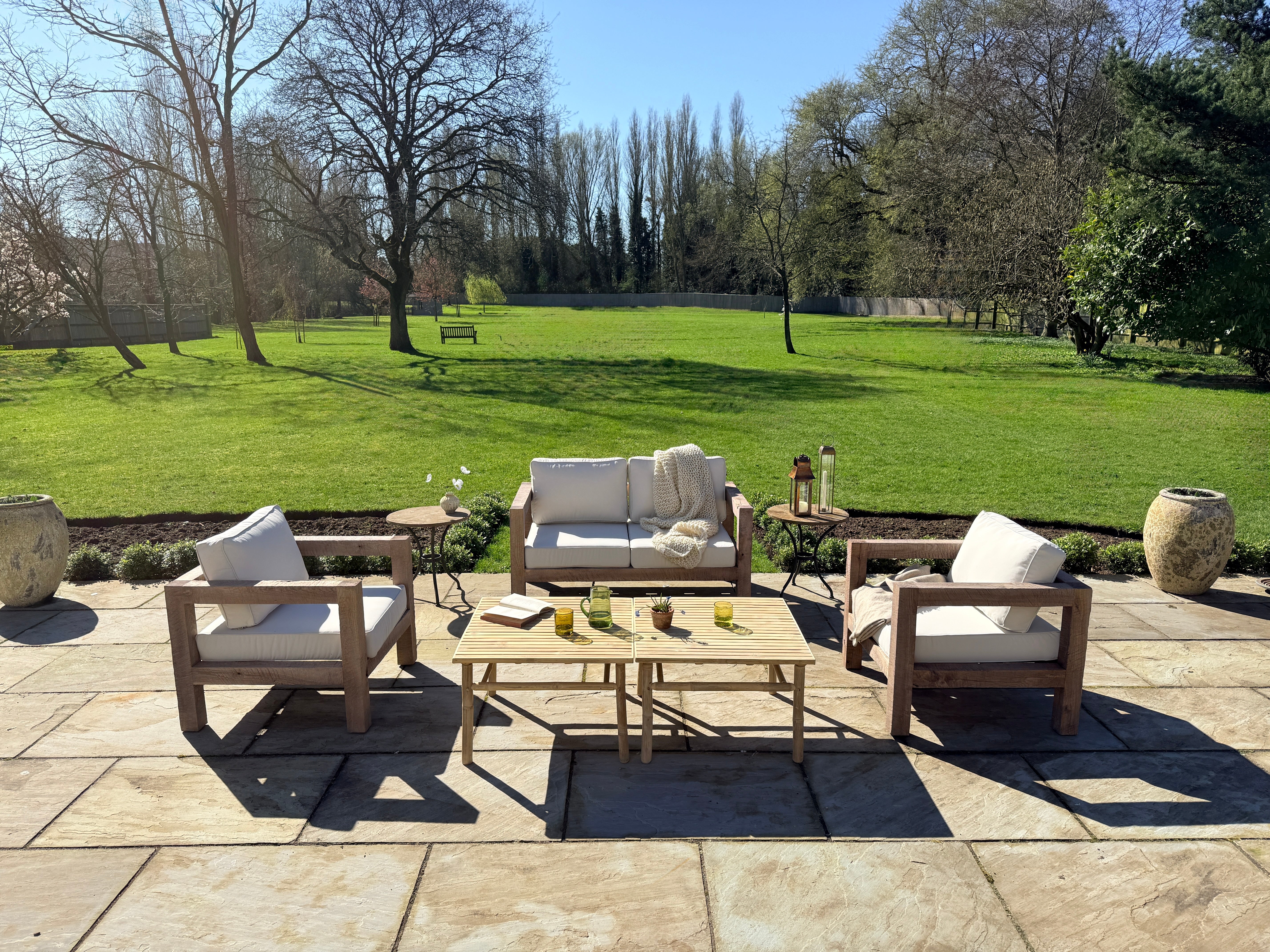 Rustic Wood Outdoor Seating - Image 13