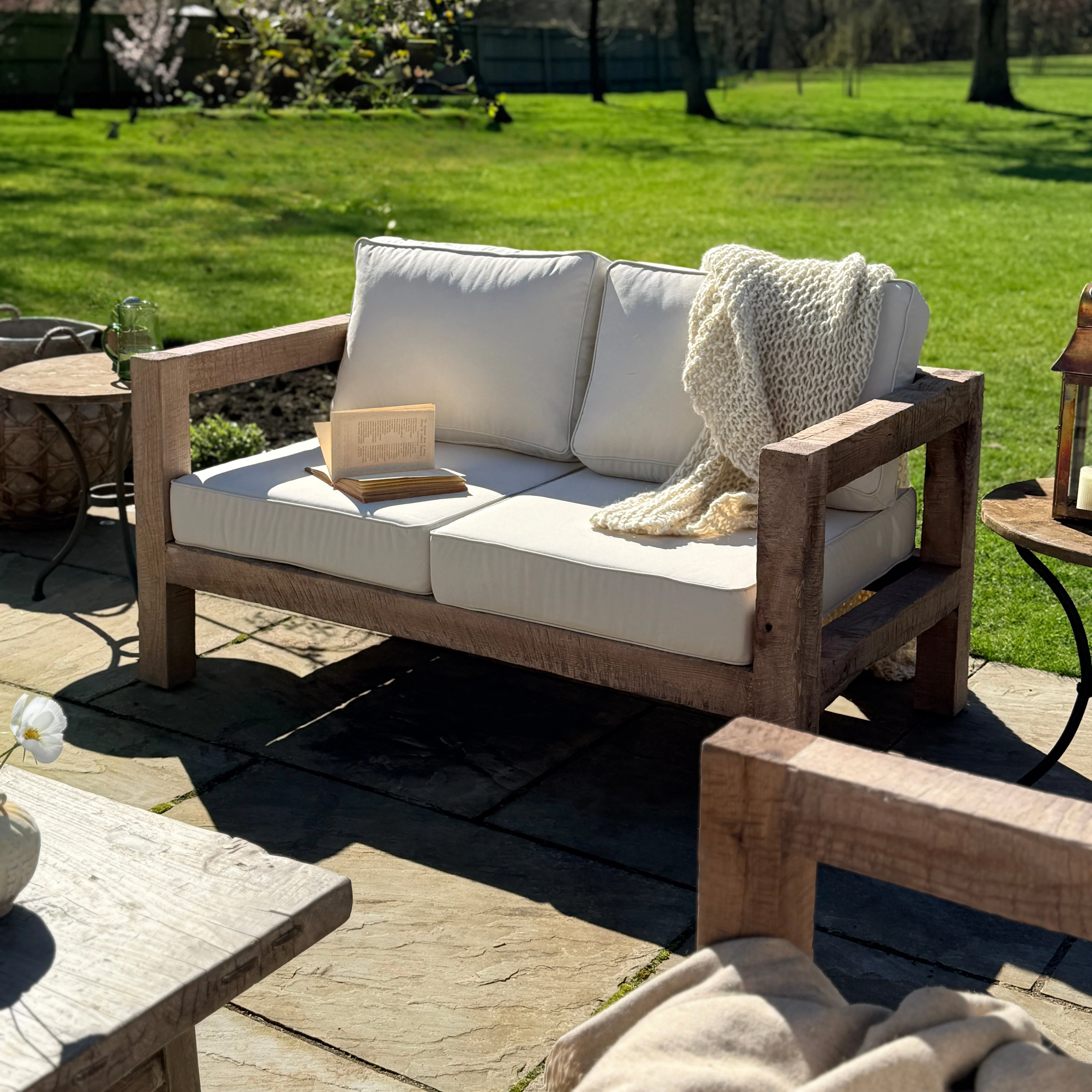 Rustic Wood Outdoor Seating - Image 4