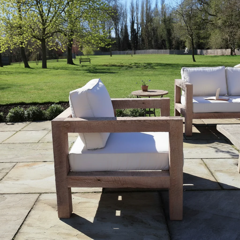 Rustic Wood Outdoor Seating - Image 7