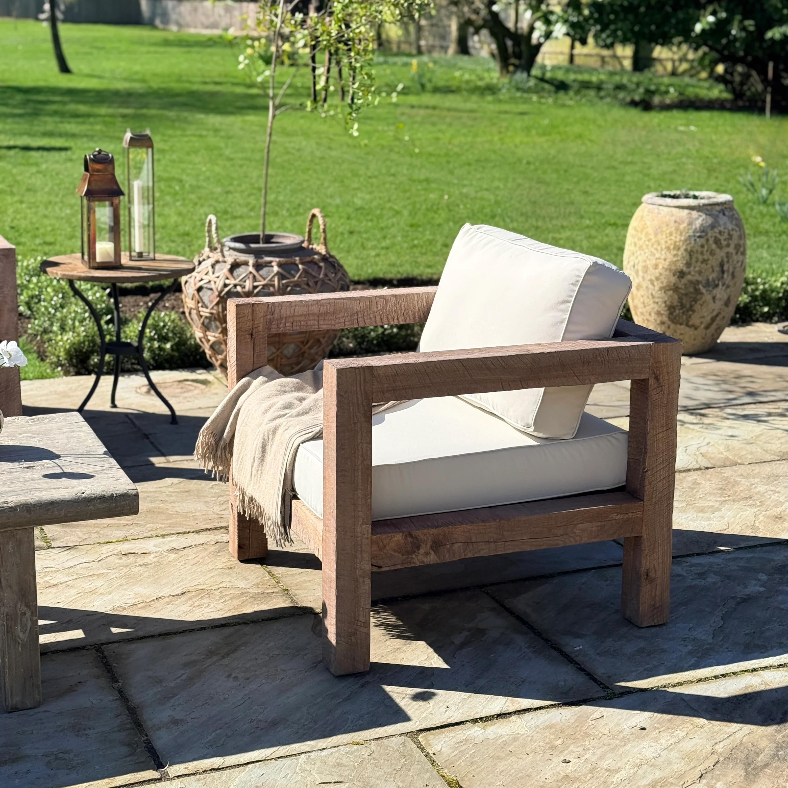 Rustic Wood Outdoor Seating - Image 9