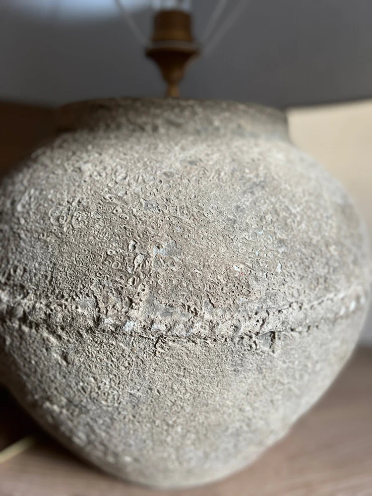 Rustic Stone Table Lamp | Large - Image 2