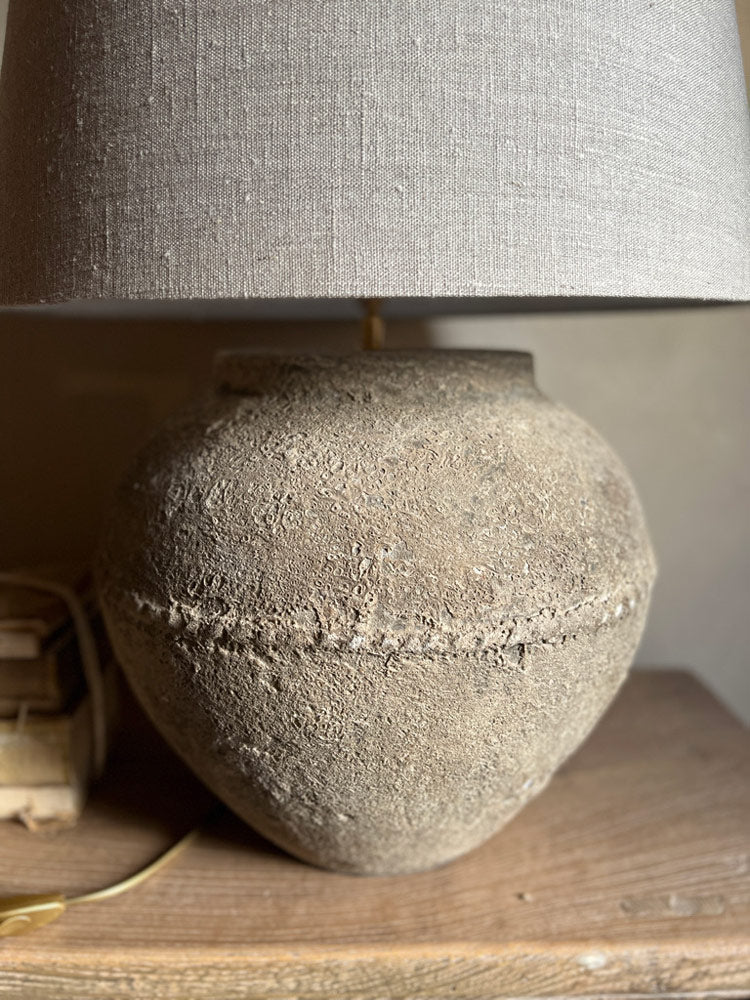 Rustic Stone Table Lamp | Large - Image 4