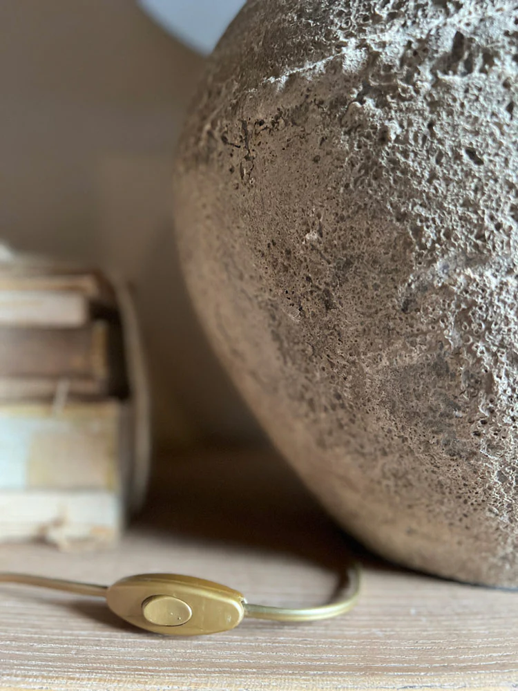 Rustic Stone Table Lamp | Large - Image 5