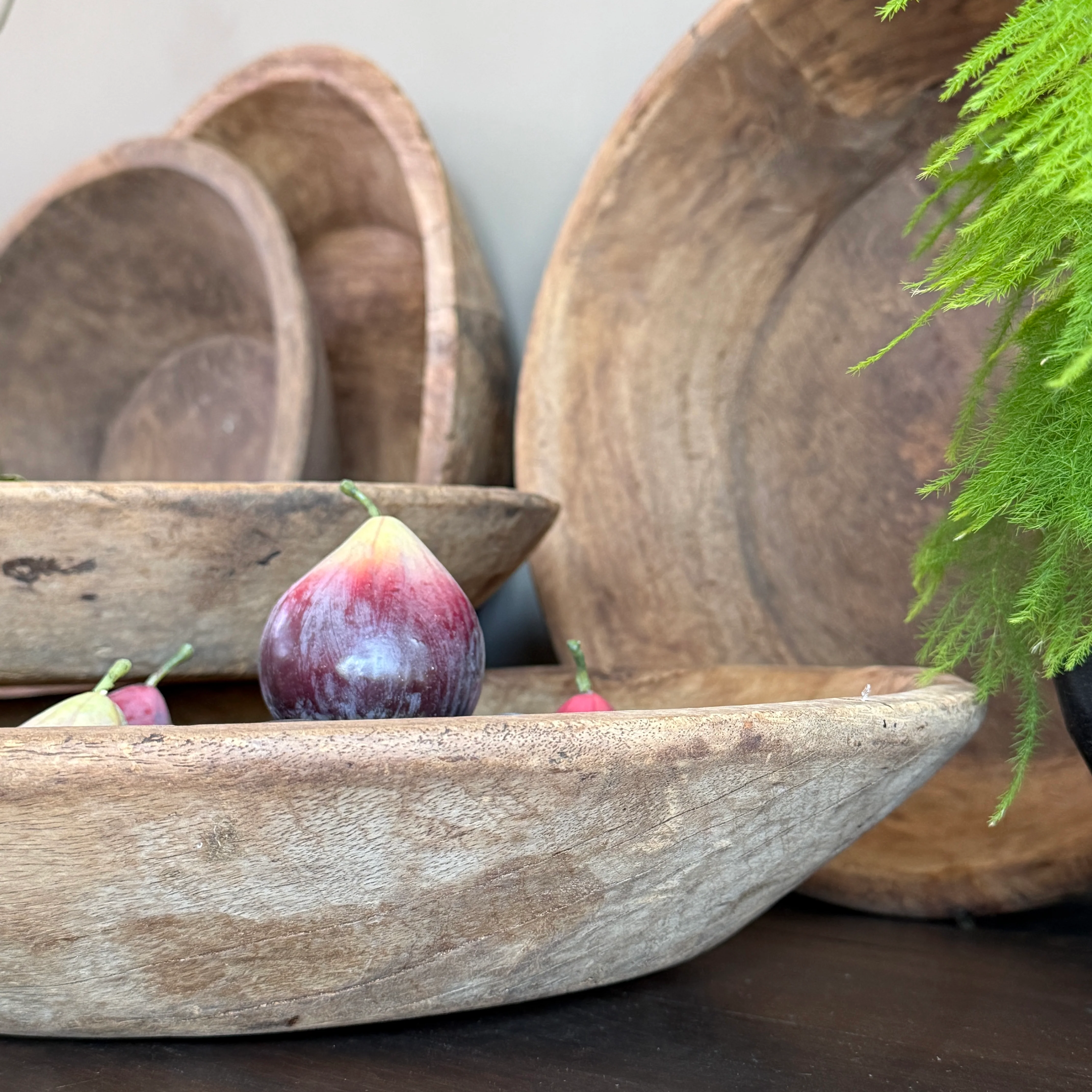 Rustic Vintage Wooden Bowl - Image 7