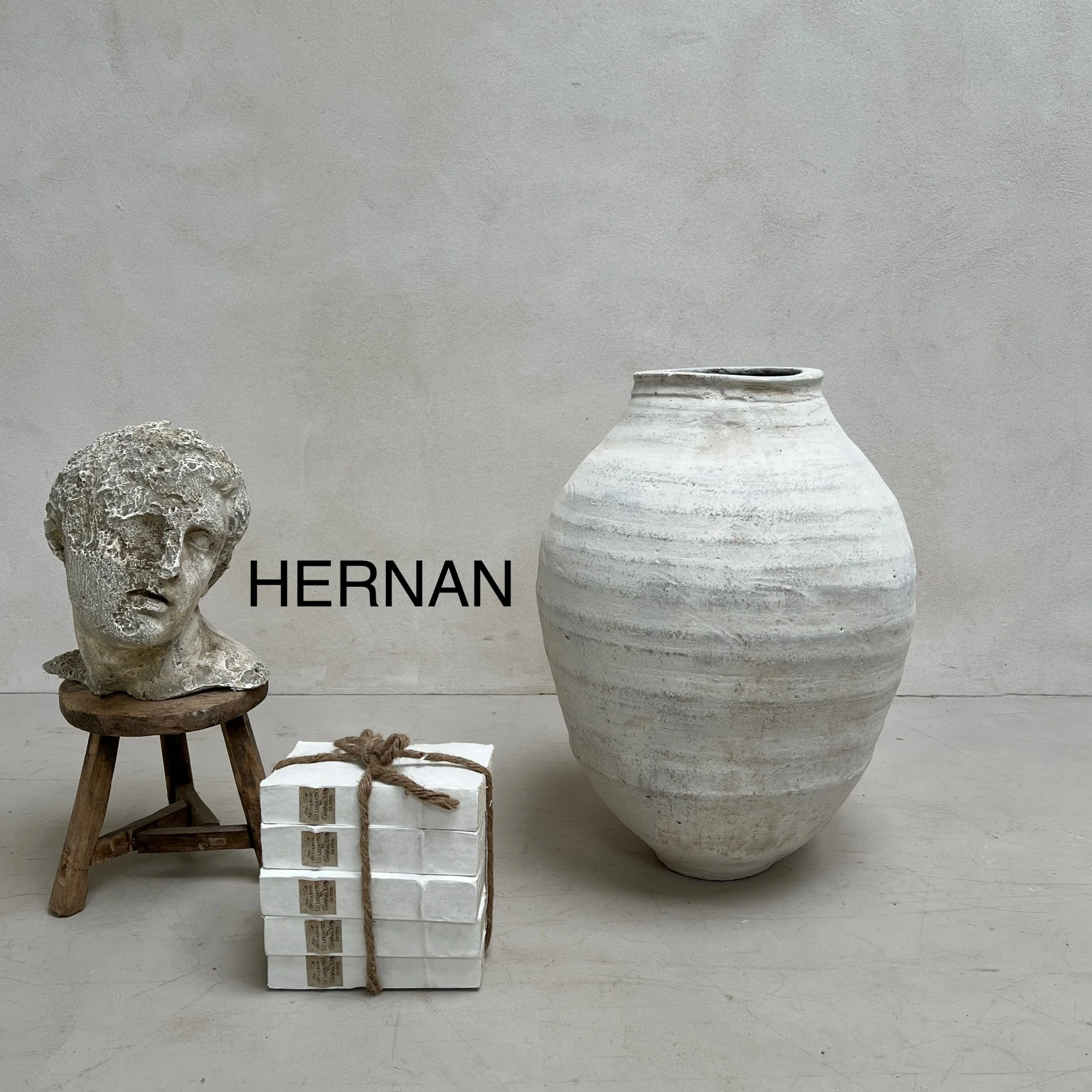 Rustic White Medium Urns - Image 2
