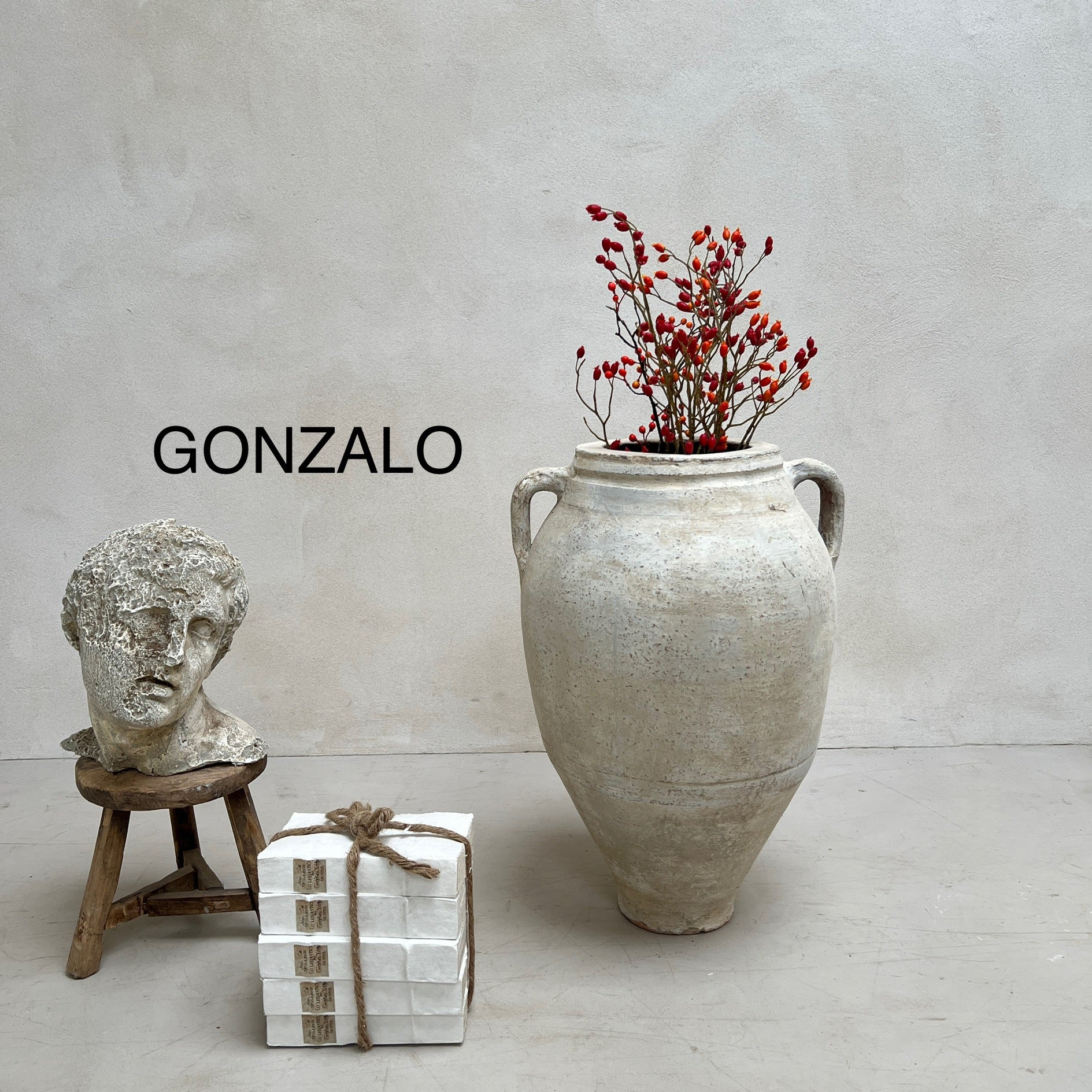 Rustic White Medium Urns - Image 3