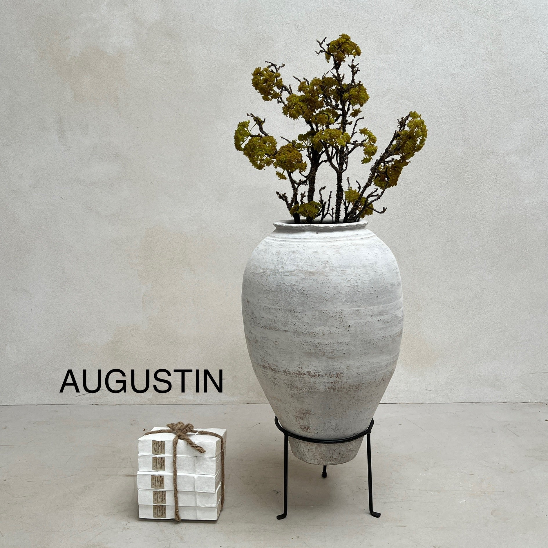 Rustic White Medium Urns - Image 5
