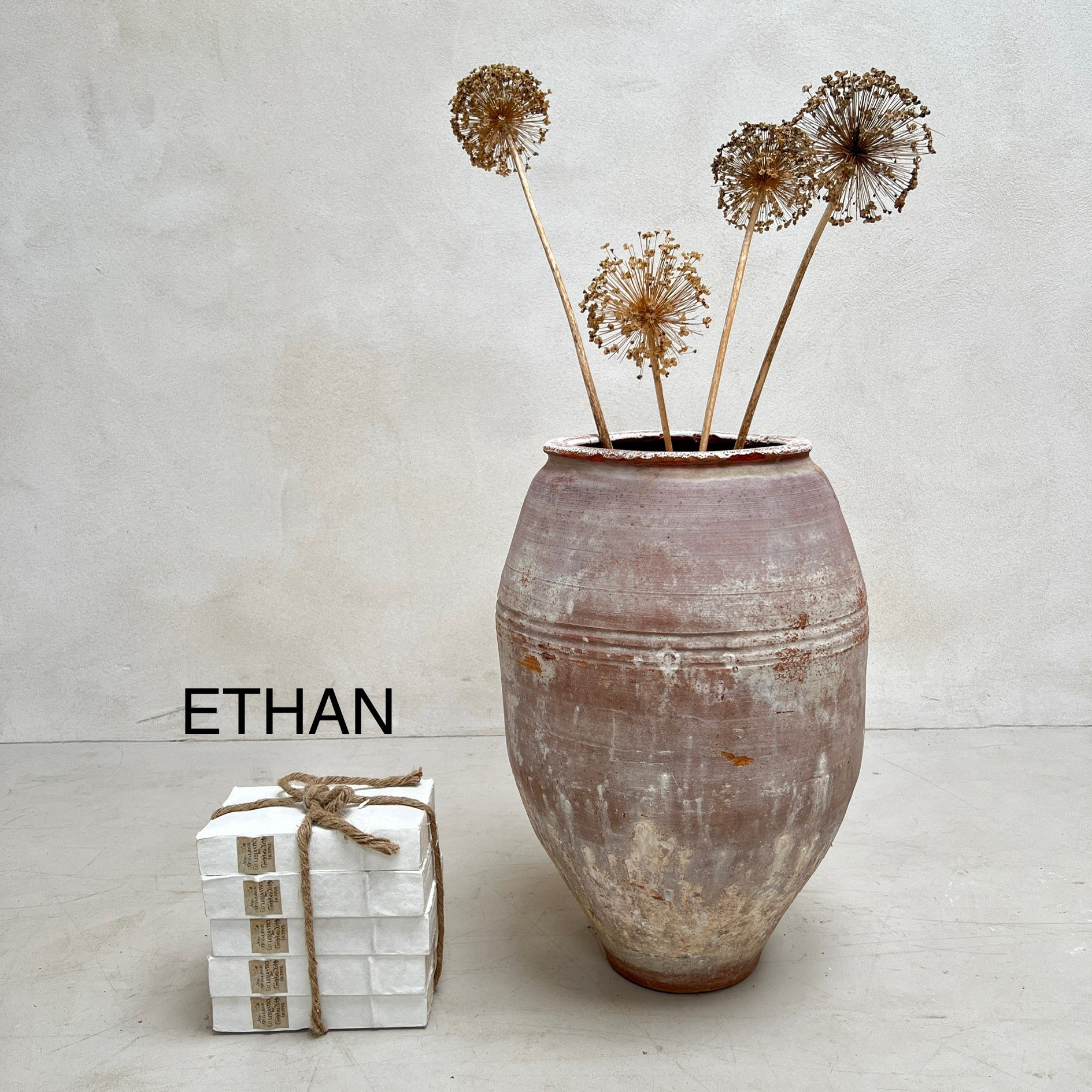 Rustic White Medium Urns - Image 7