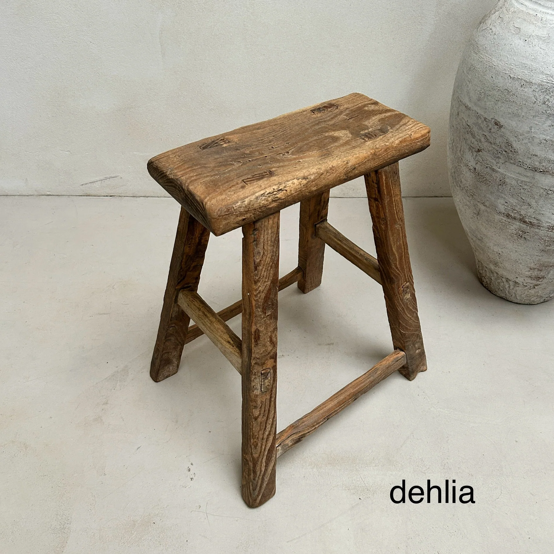 Rustic Wood Antique Stool (select from photo) - Image 12