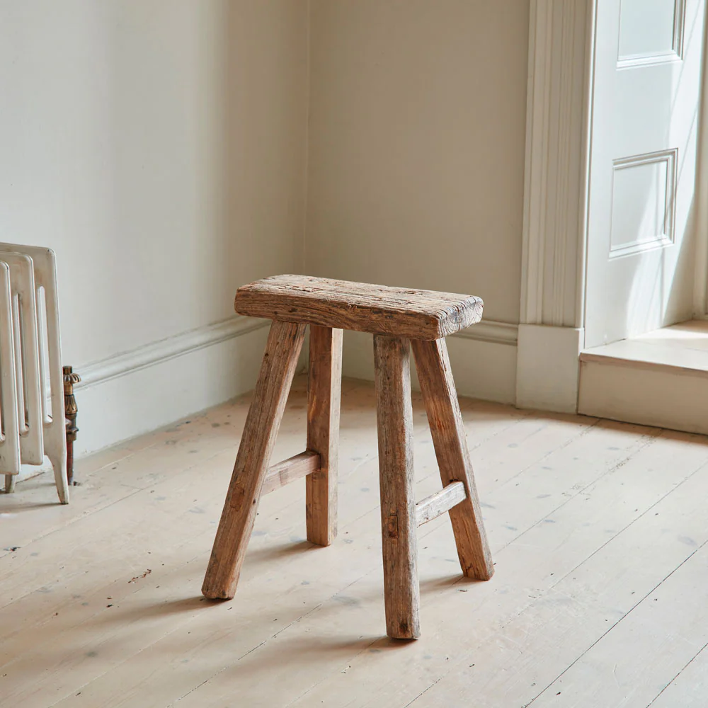 Rustic Wood Antique Stool (select from photo) - Image 3