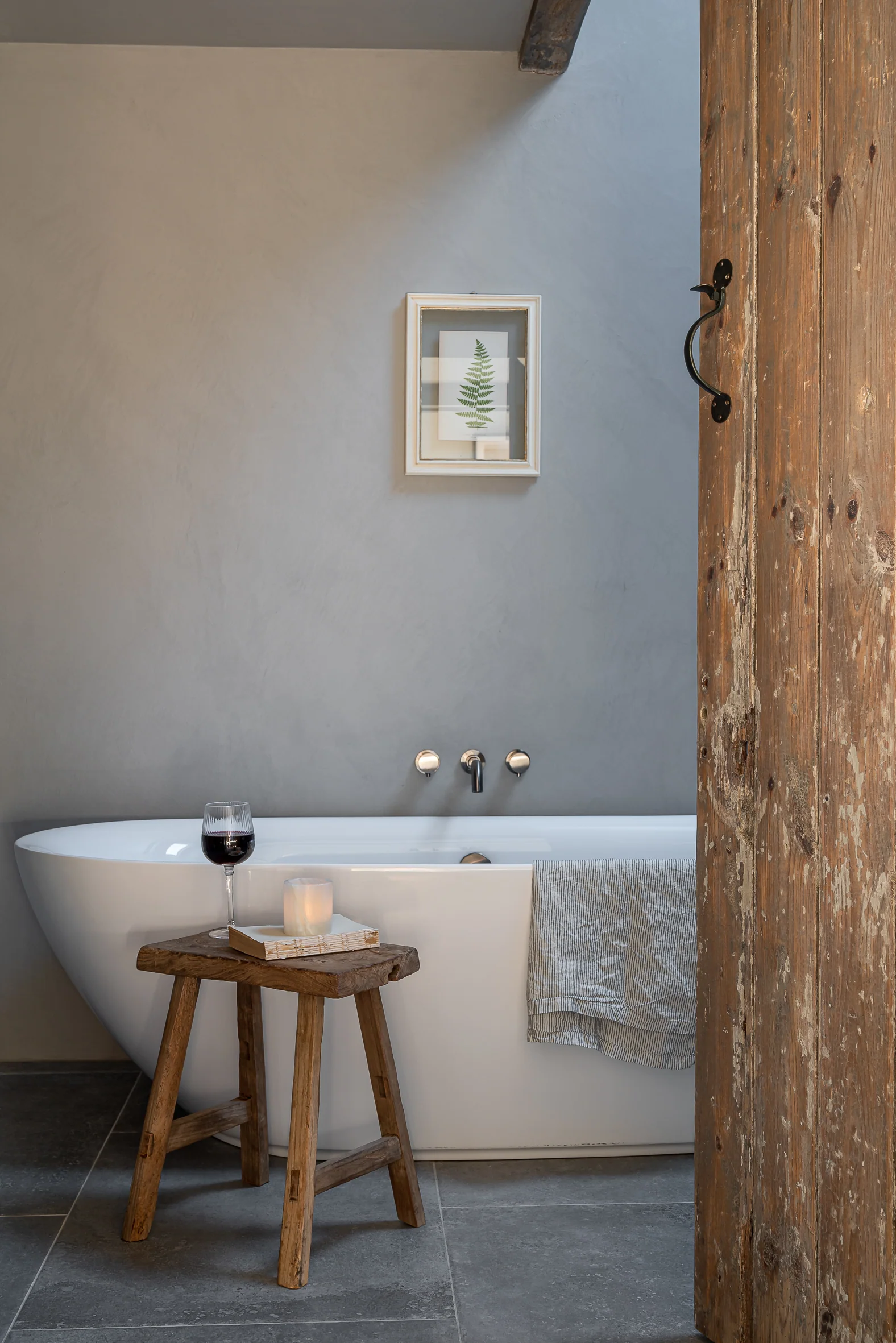 Rustic Wood Antique Stool (select from photo) - Image 5