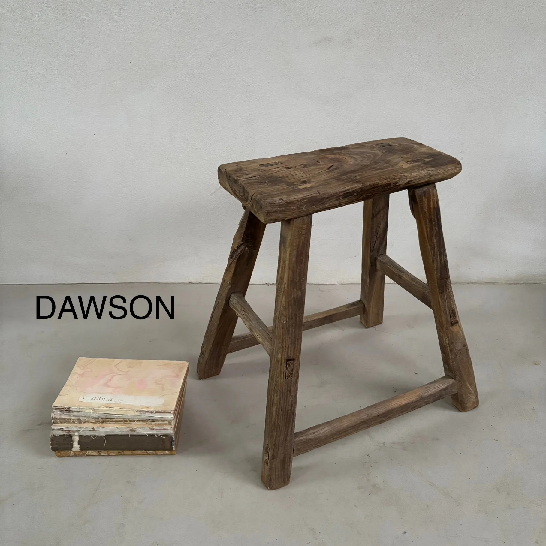 Rustic Wood Antique Stool (select from photo) - Image 7