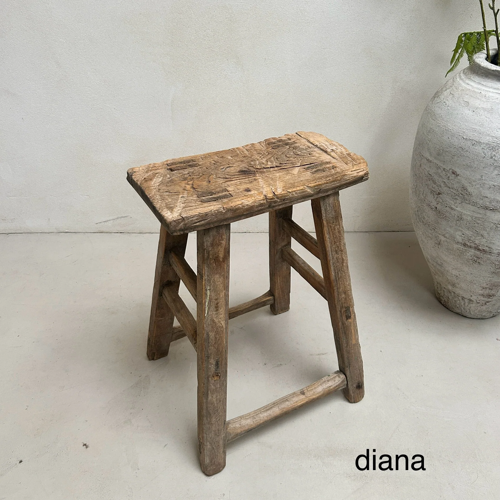 Rustic Wood Antique Stool (select from photo) - Image 9