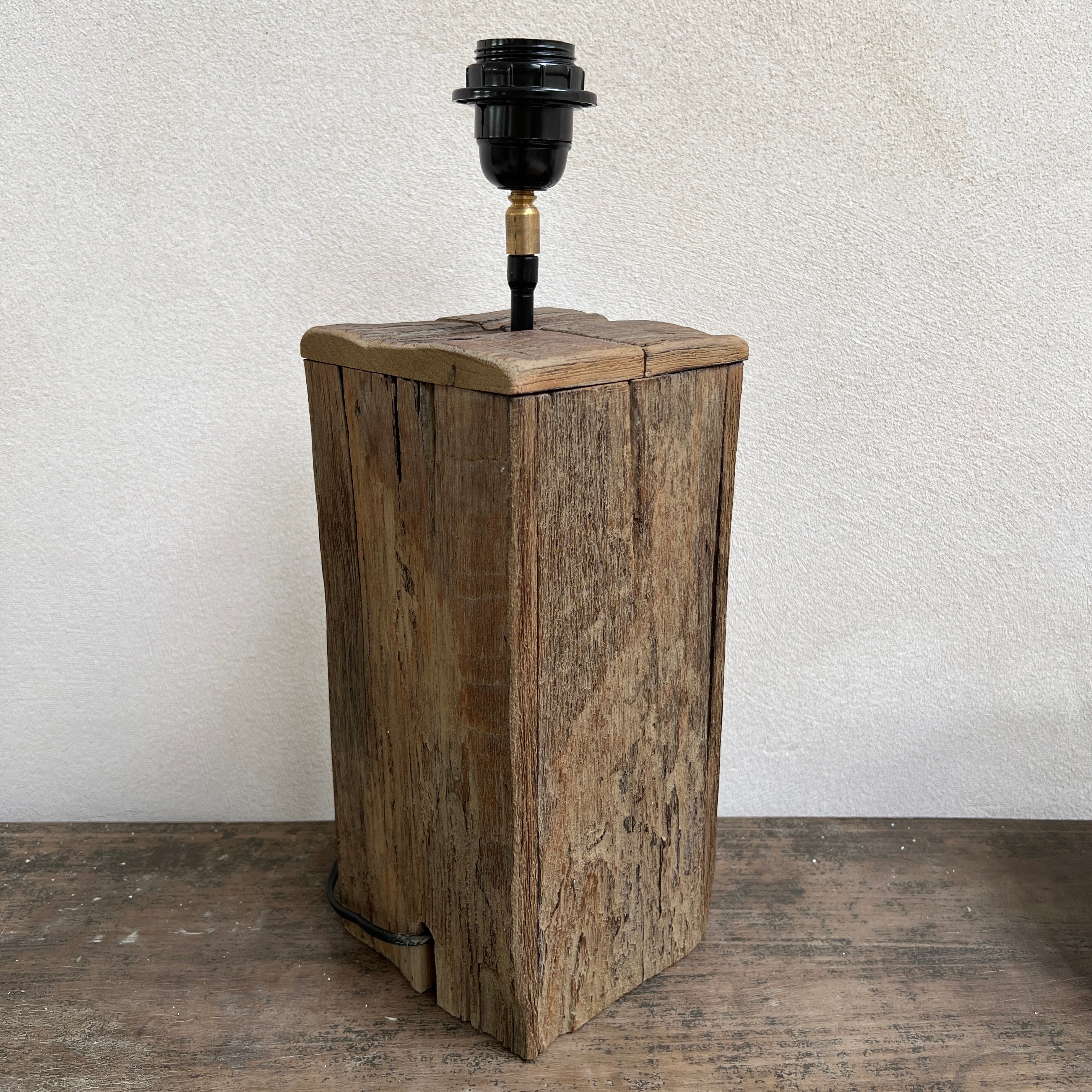 Rustic Wooden Lamp Base - Image 3