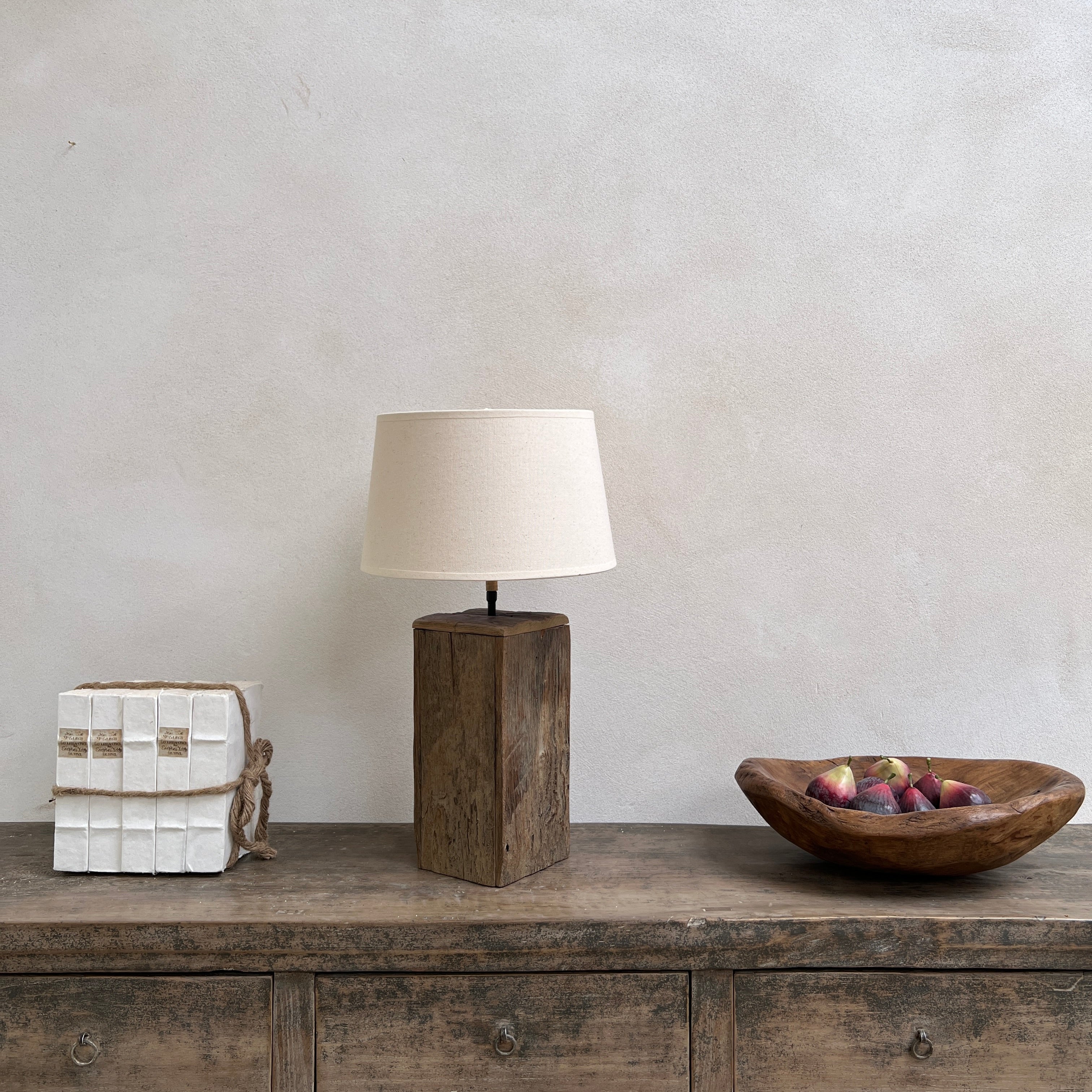 Rustic Wooden Lamp Base - Image 4