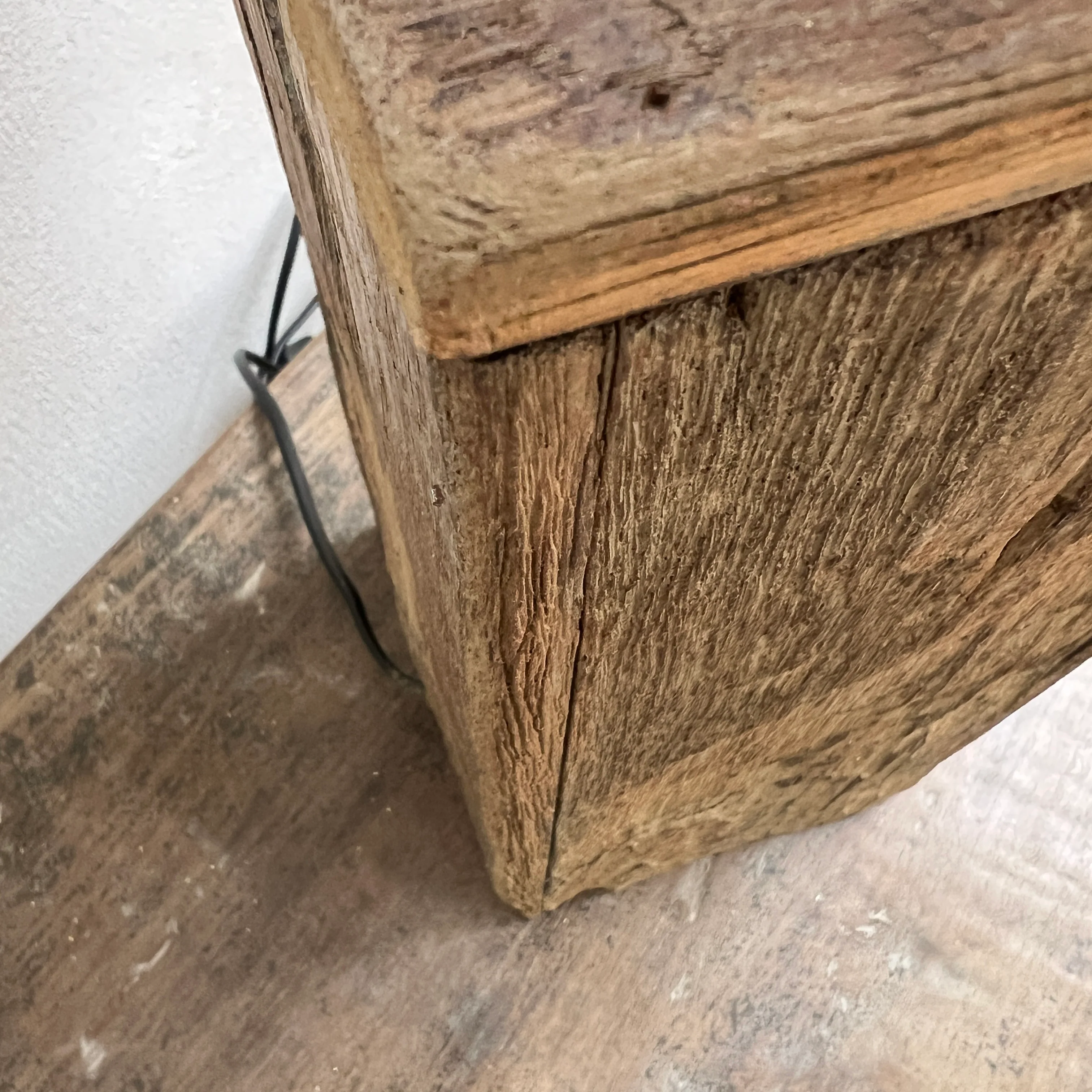 Rustic Wooden Lamp Base - Image 6
