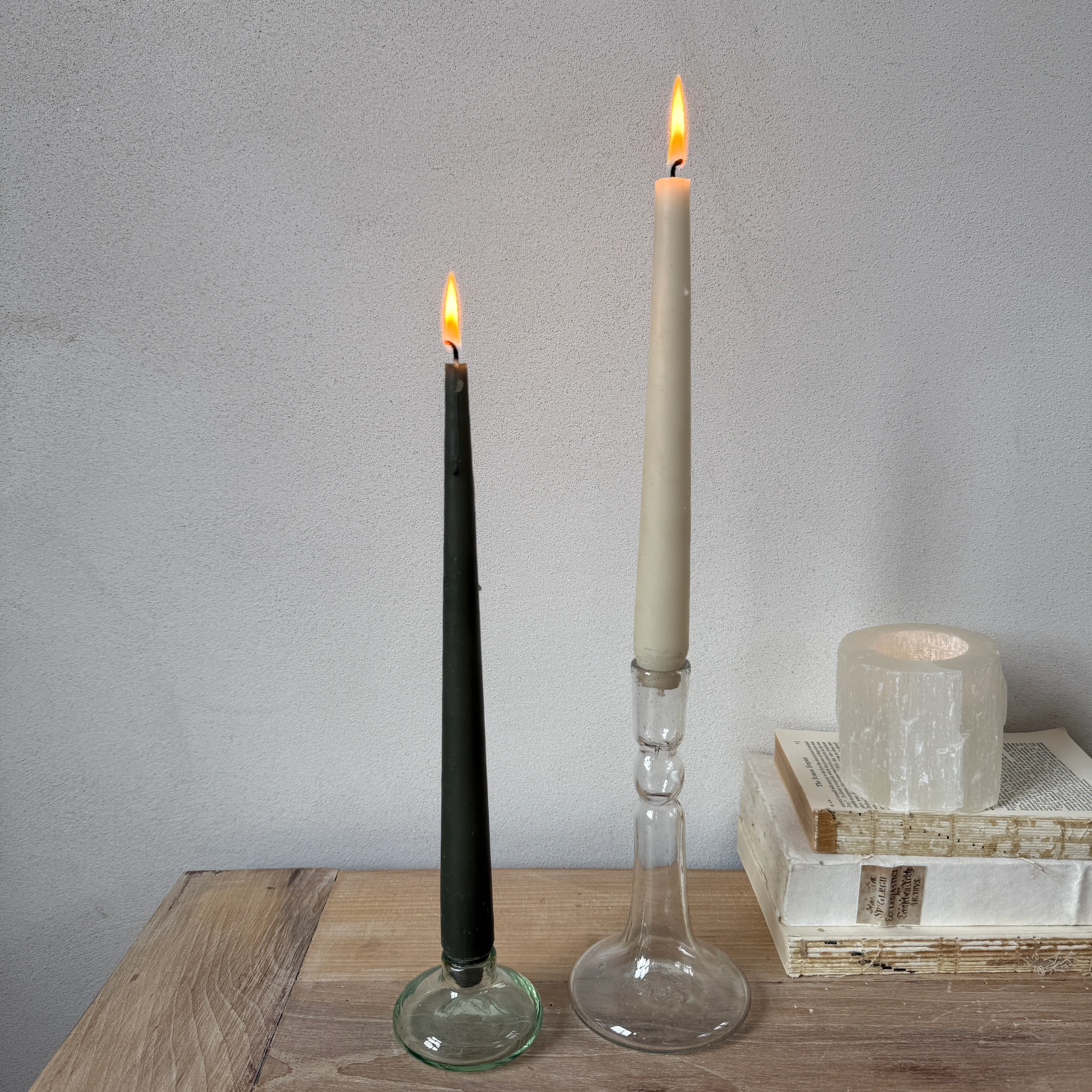 Short Glass Candle Holder - Image 4
