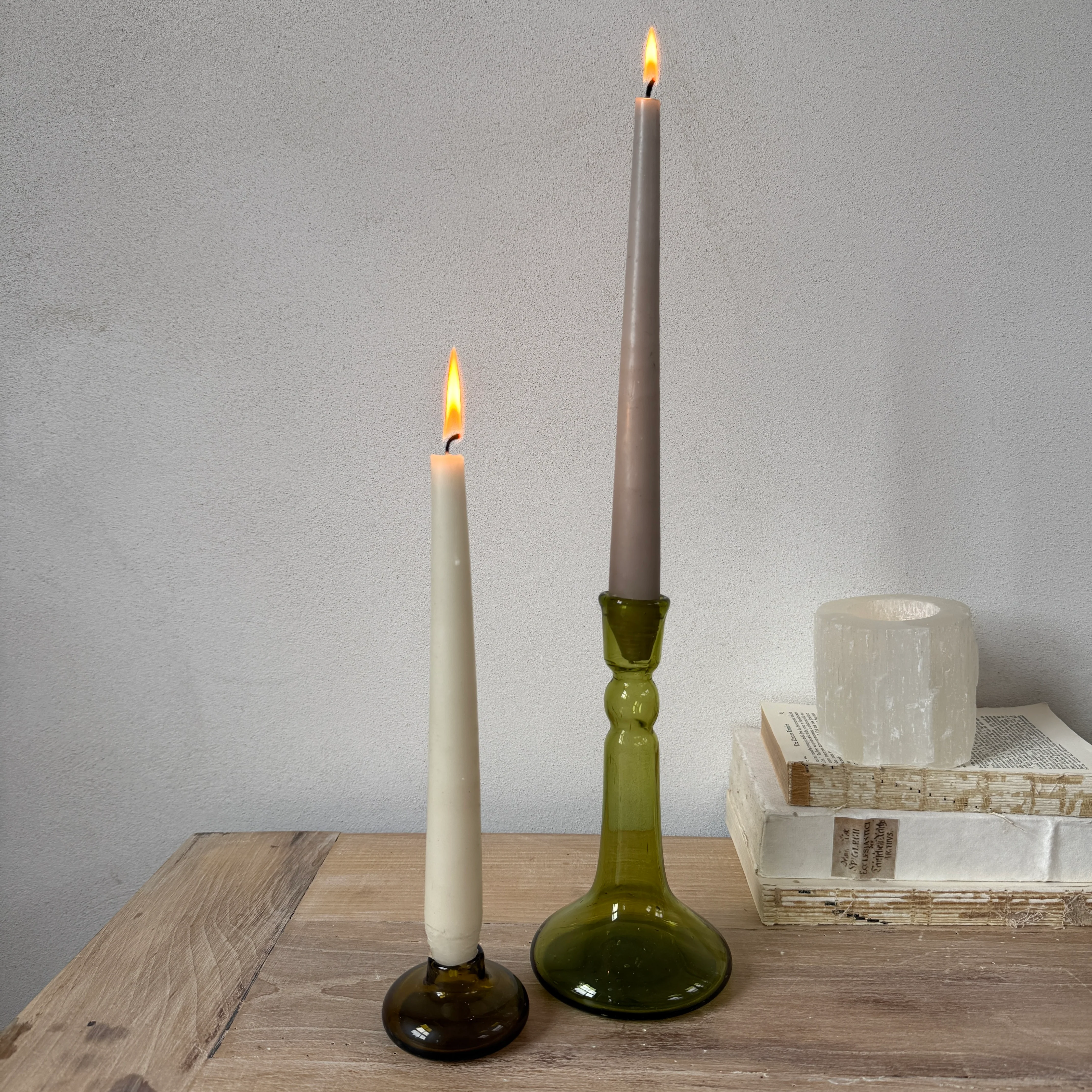Short Glass Candle Holder - Image 5
