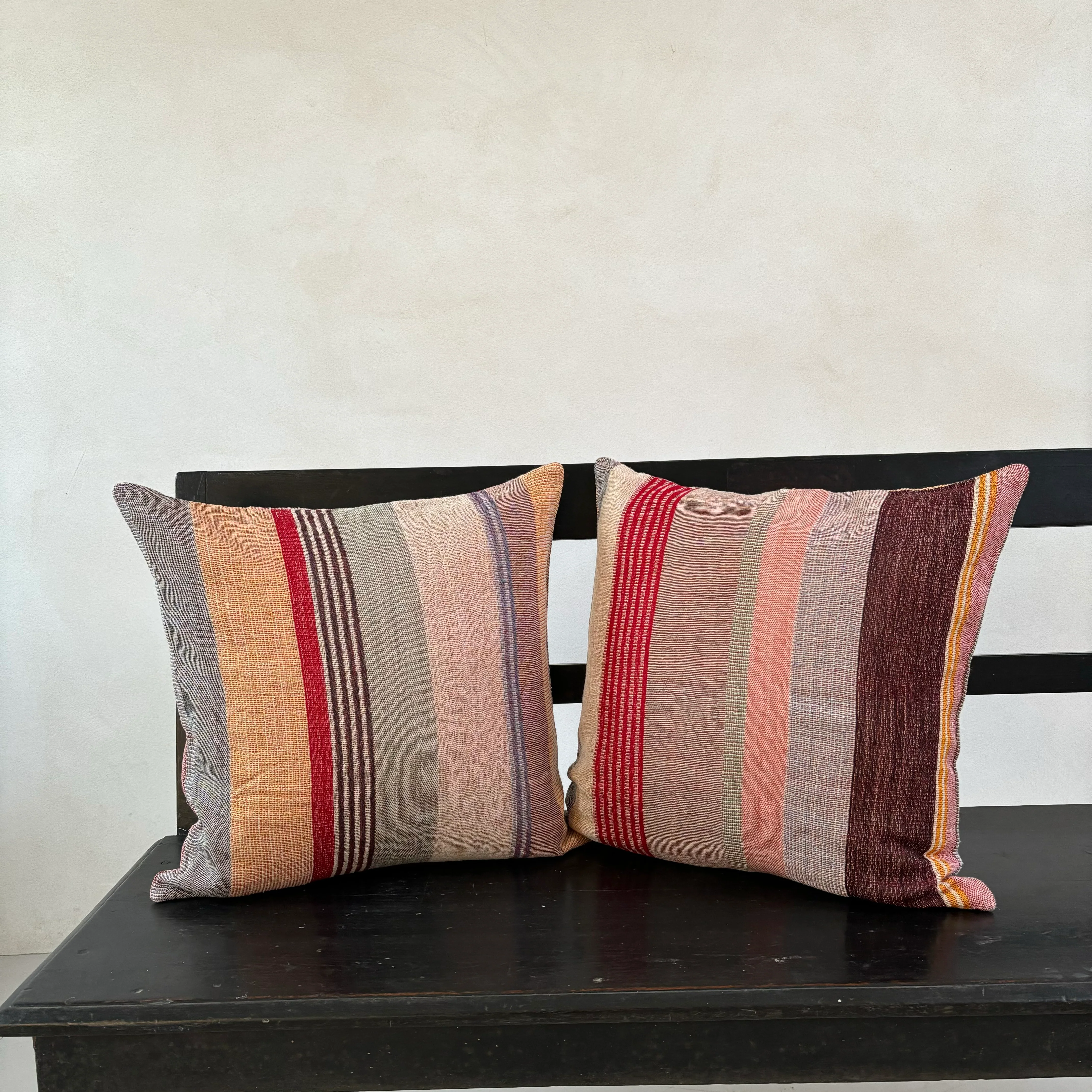 Silk and Wool Cushion 50 x 50cm | Autumn