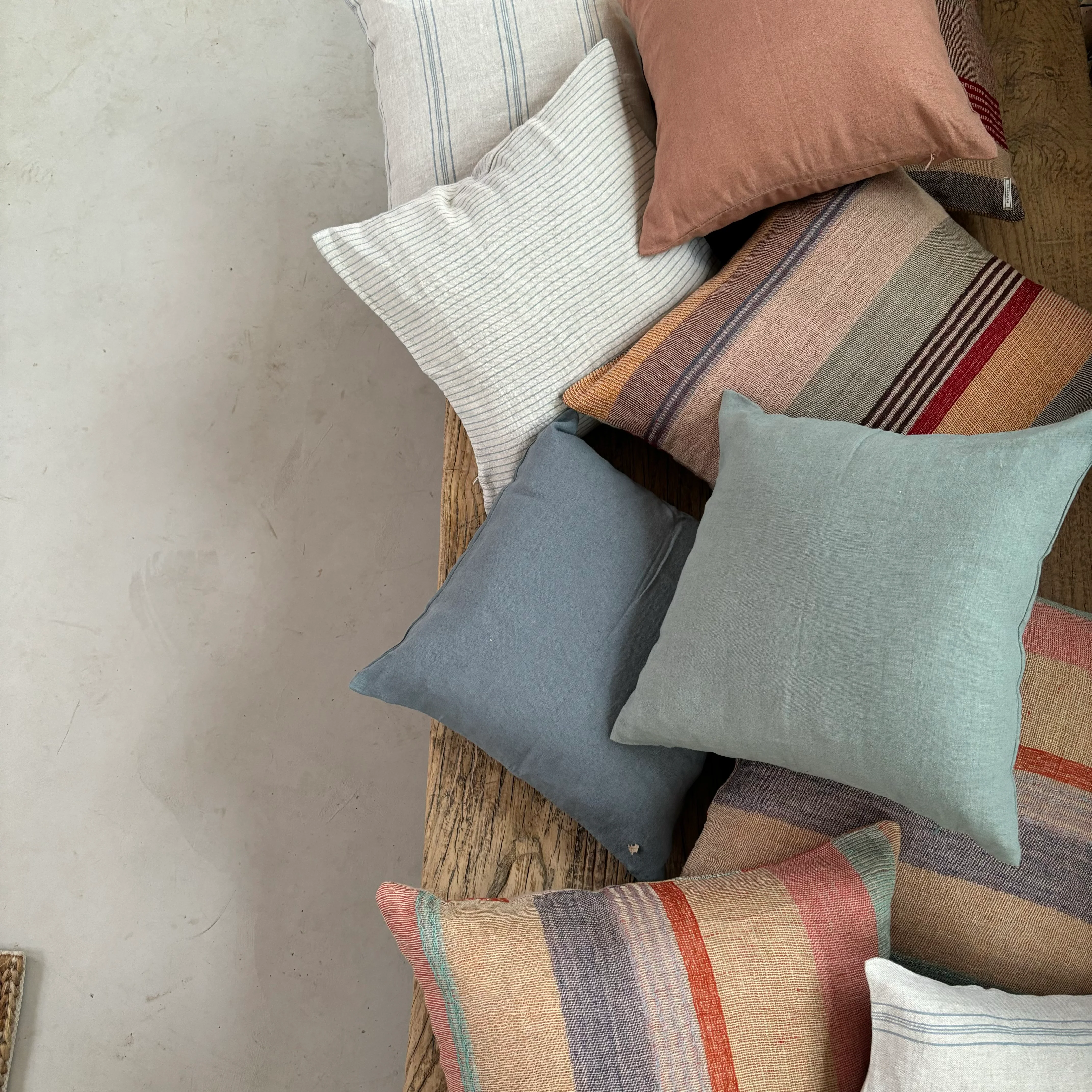 Silk and Wool Cushion 50 x 50cm | Autumn - Image 7