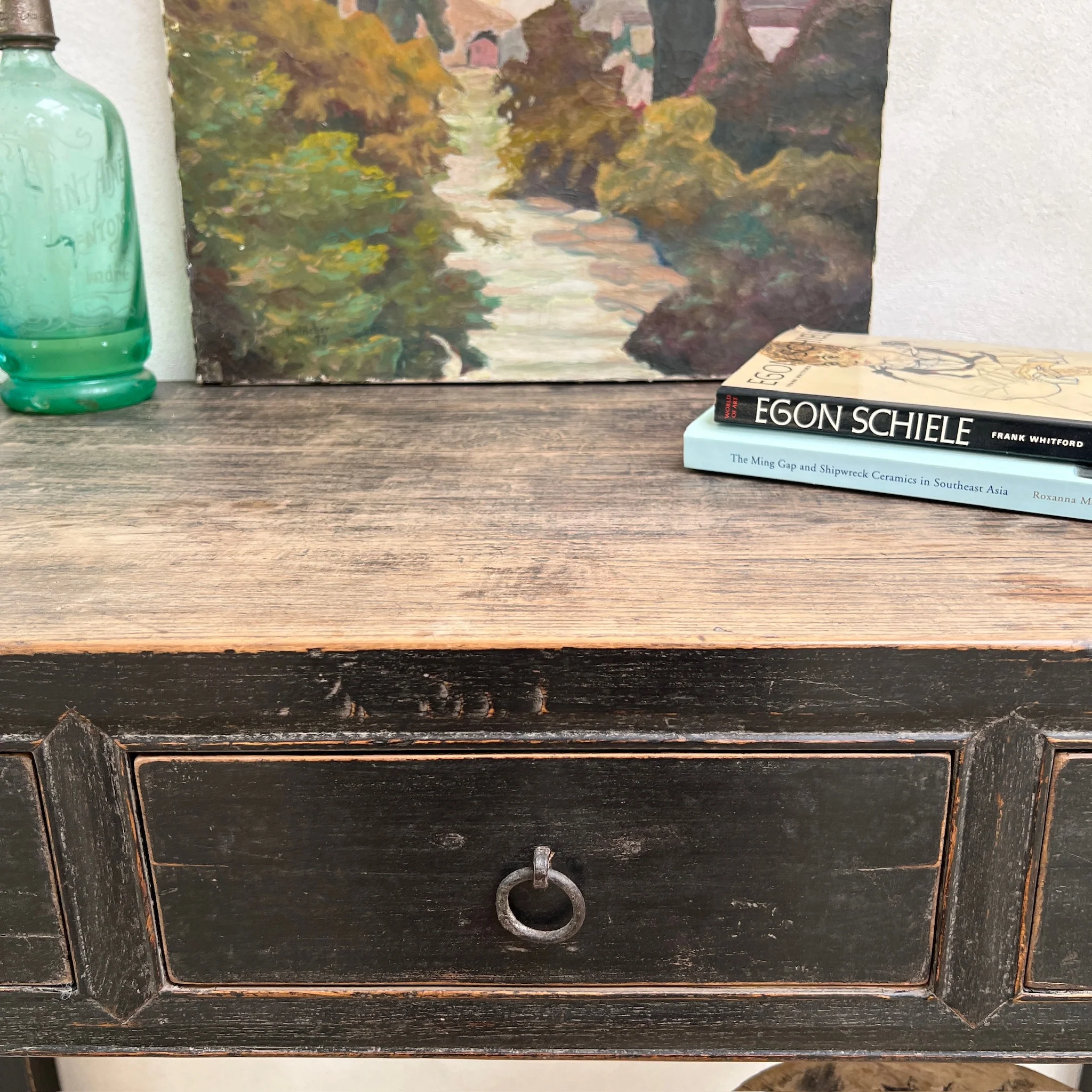 Small Antique Black Console Table | Verity - Image 5